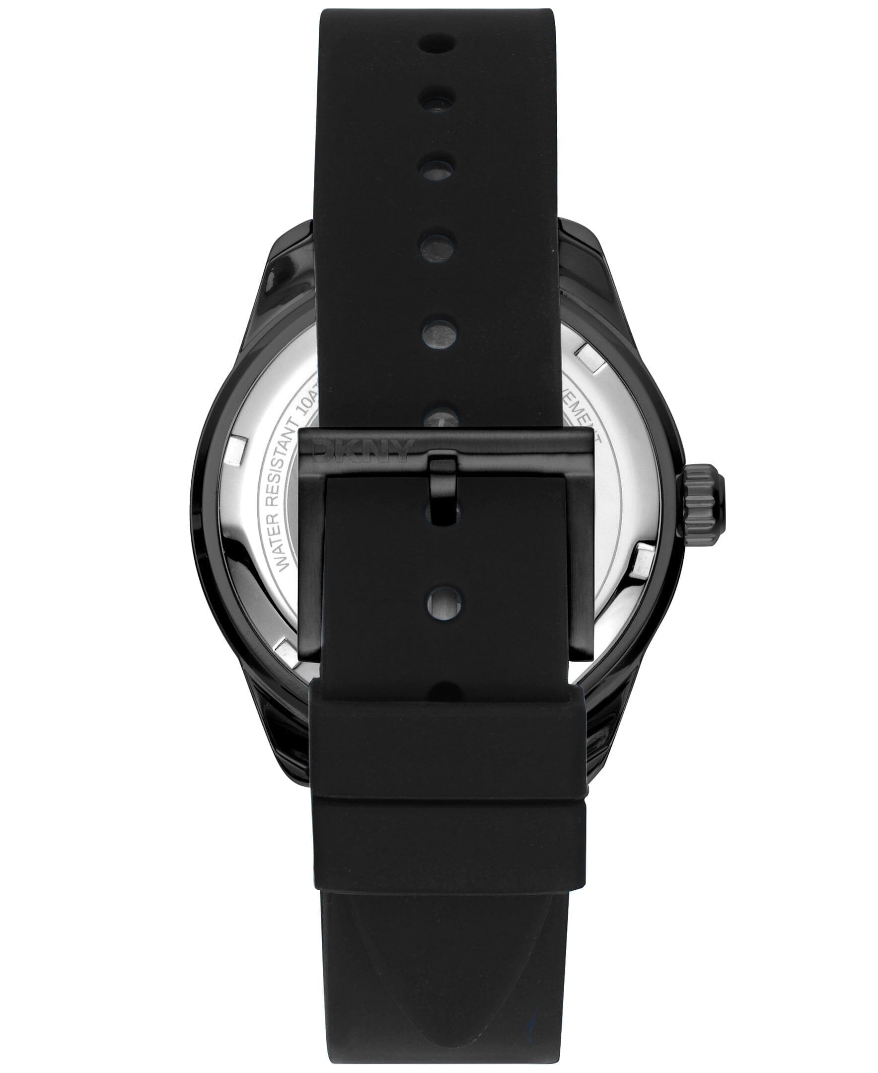 ACTIVE Crosby Sport Black Silicone Strap Men's Watch DKNY