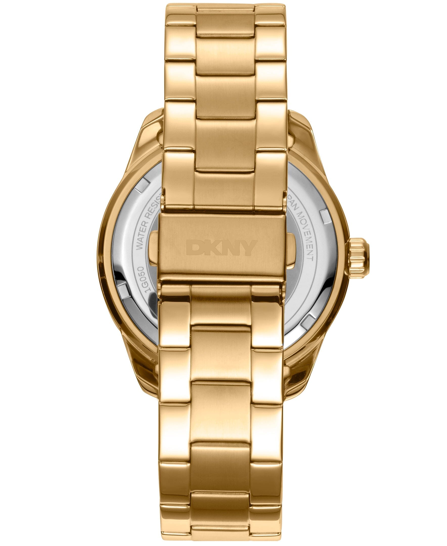 ACTIVE Crosby Sport Stainless Steel Black Dial Gold Men's Watch DKNY
