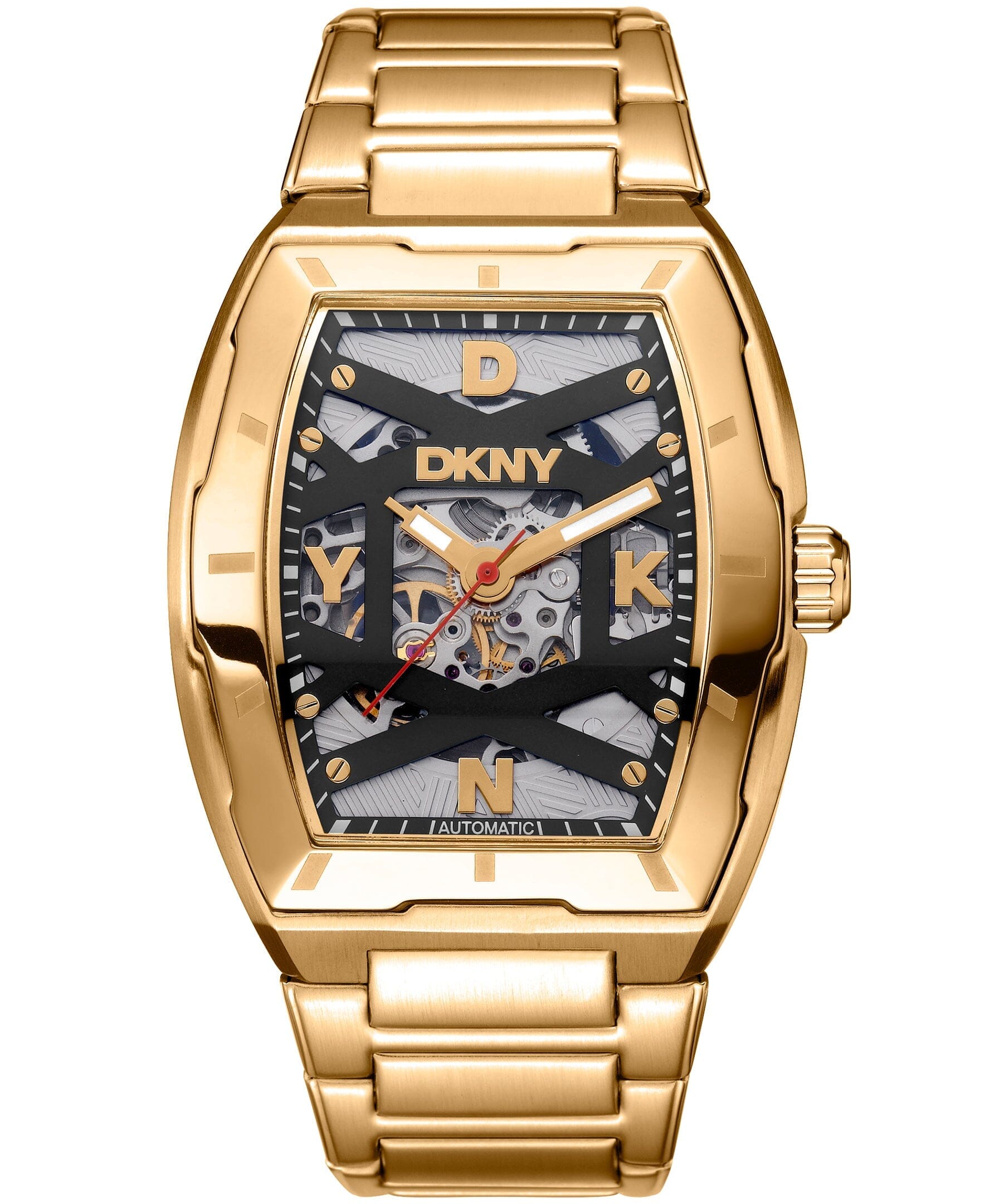 ACTIVE Urban Automatic Black Dial Gold Men's Watch DKNY