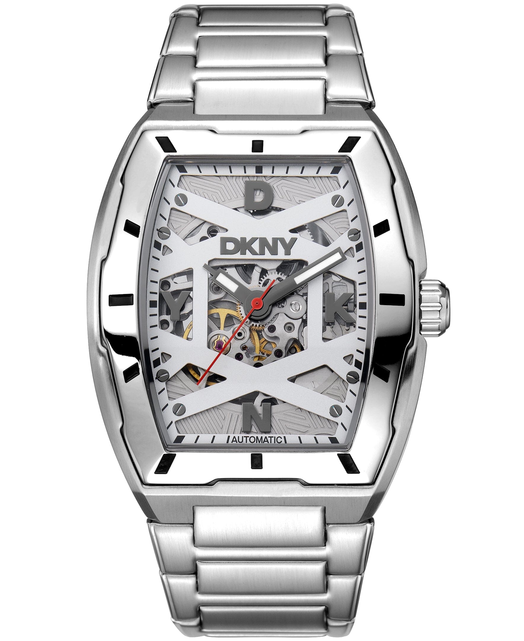 ACTIVE Urban Automatic Black Dial Silver Men's Watch DKNY