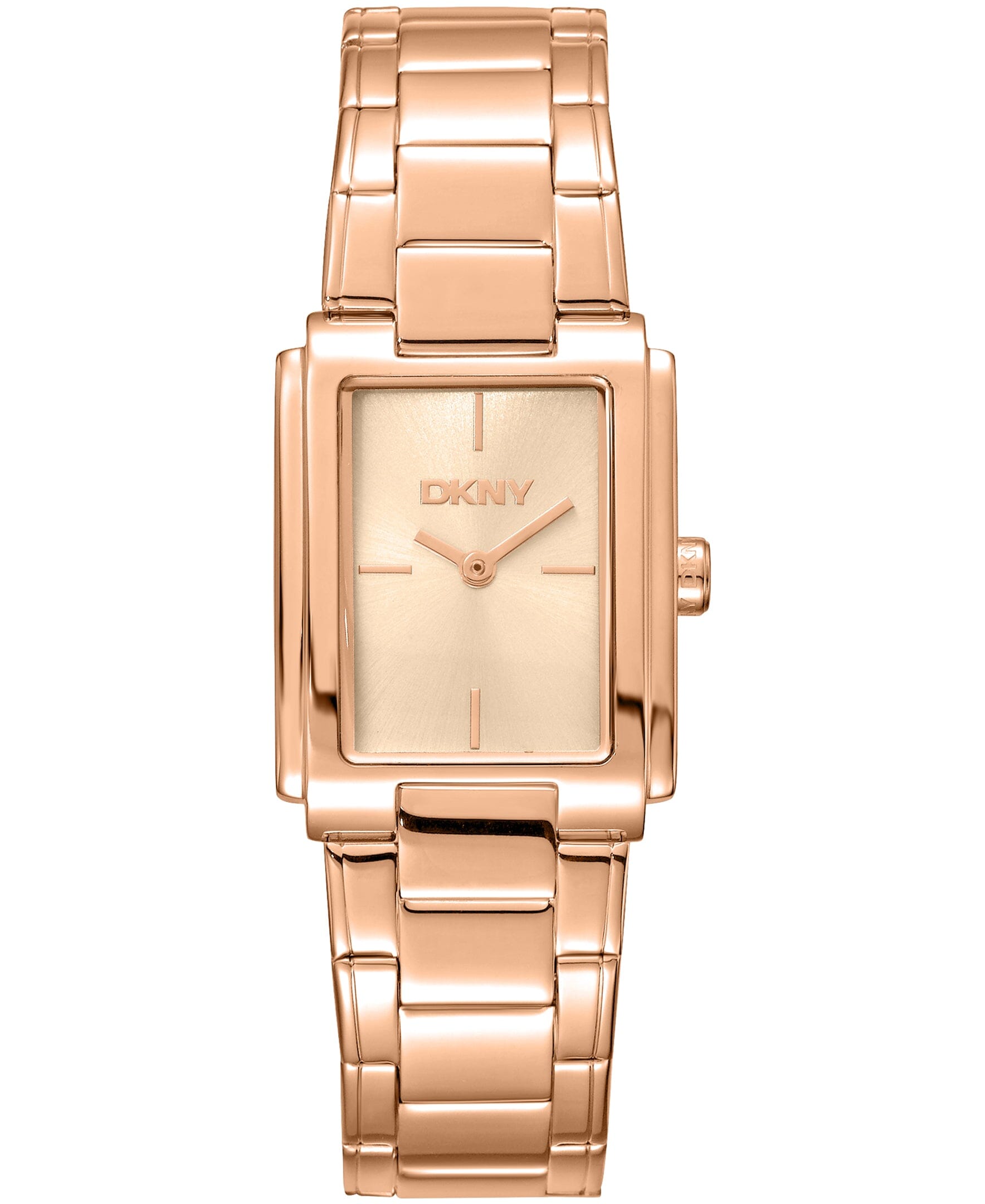 DK1L121M0075 DKNY Women's Red-Gold Tone Stainless Steel Bracelet Watch 23 x 30mm Watches DKNY