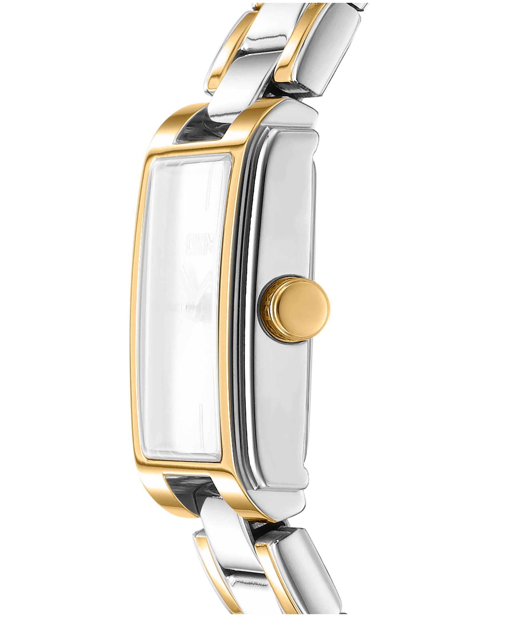 DK1L121M0085 DKNY Women's Two-Tone Gold Stainless Steel Bracelet Watch 23 x 30mm Watches DKNY