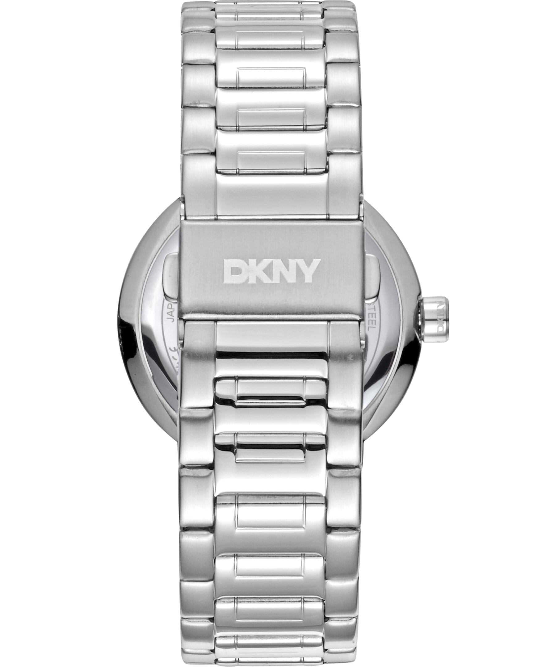 EVENING Eastside Logo White MOP Silver Womens Watch DKNY
