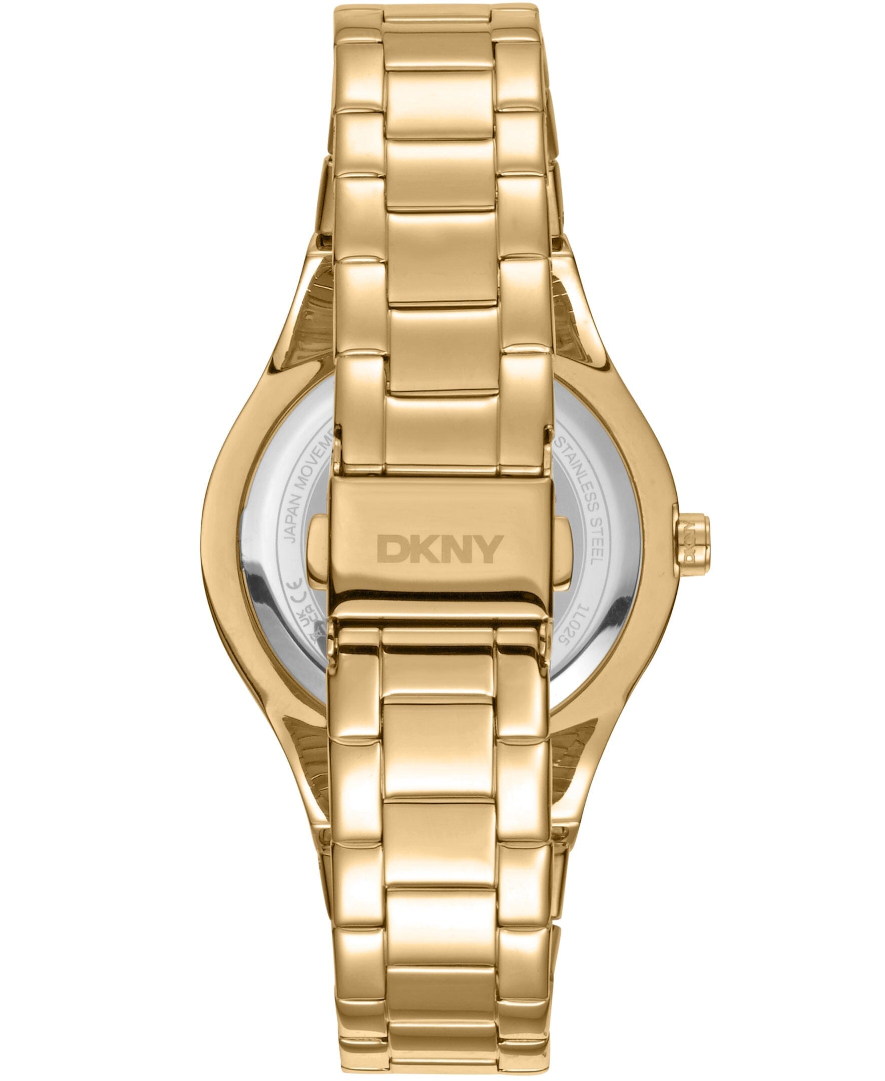 EVENING Parsons Glitz Silver Dial Gold Women's Watch DKNY