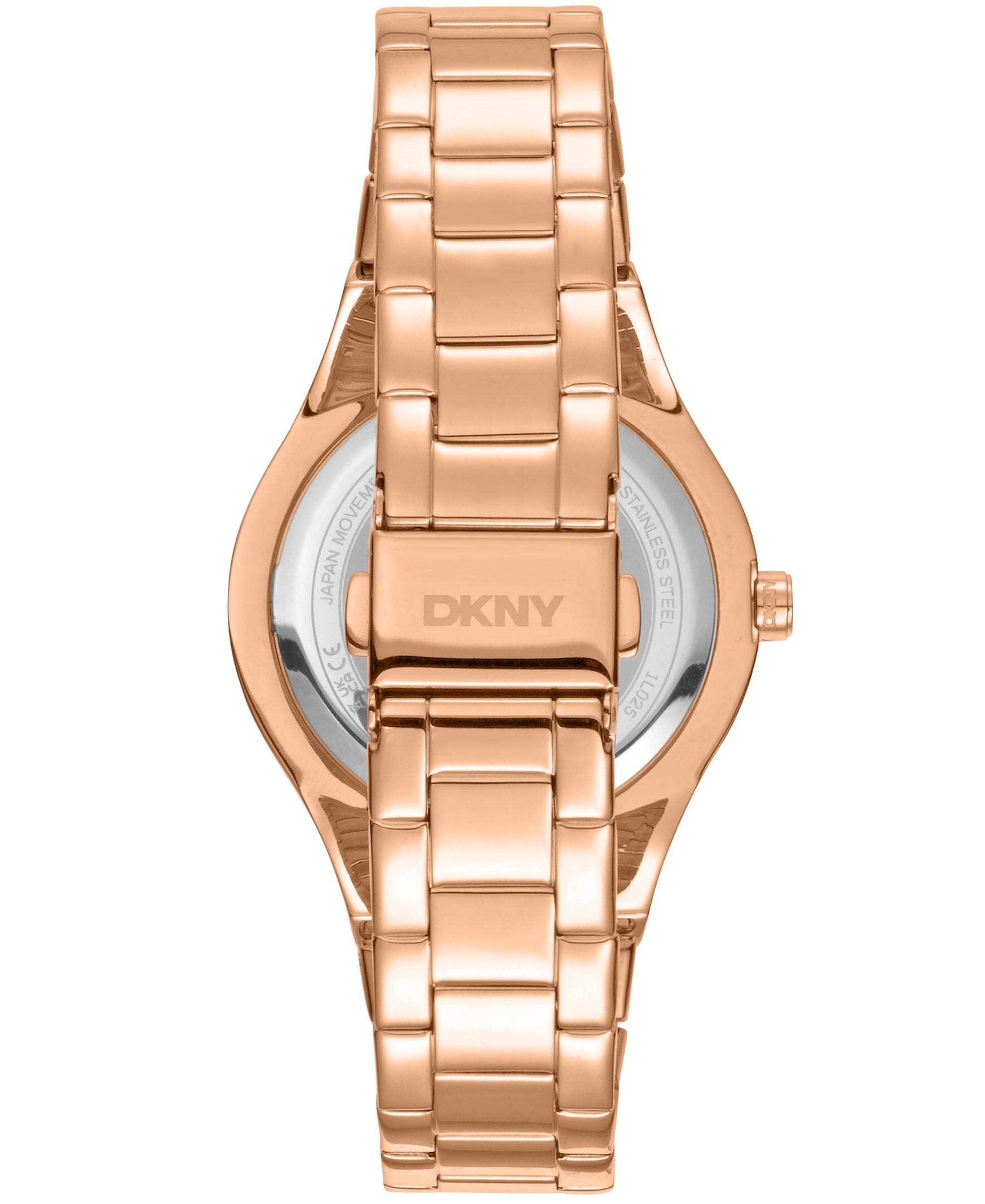 EVENING Parsons Glitz Silver Dial Rose Gold Women's Watch DKNY
