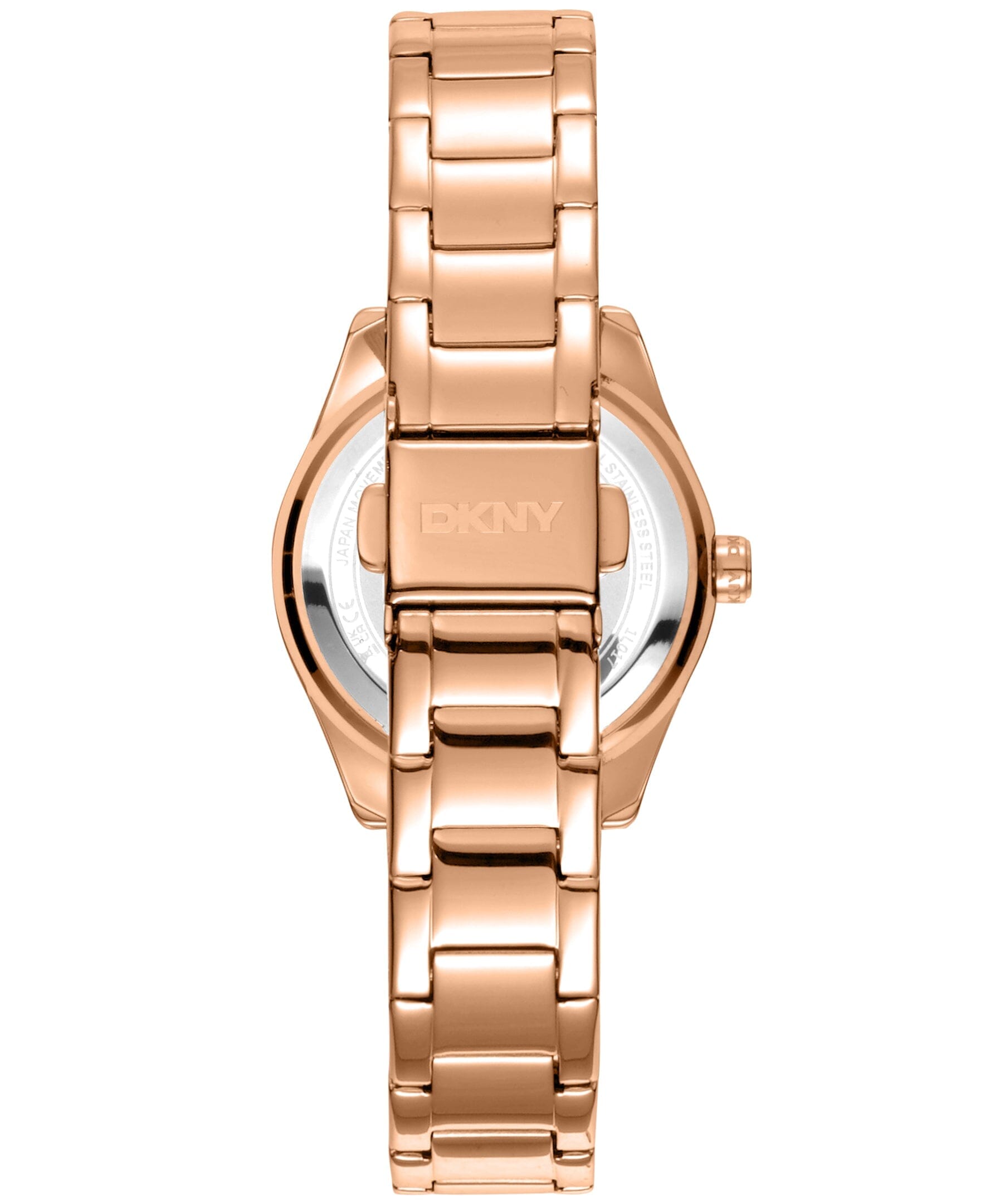 EVERYDAY Chambers Glitz Silver Dial Rose Gold Women's Watch DKNY