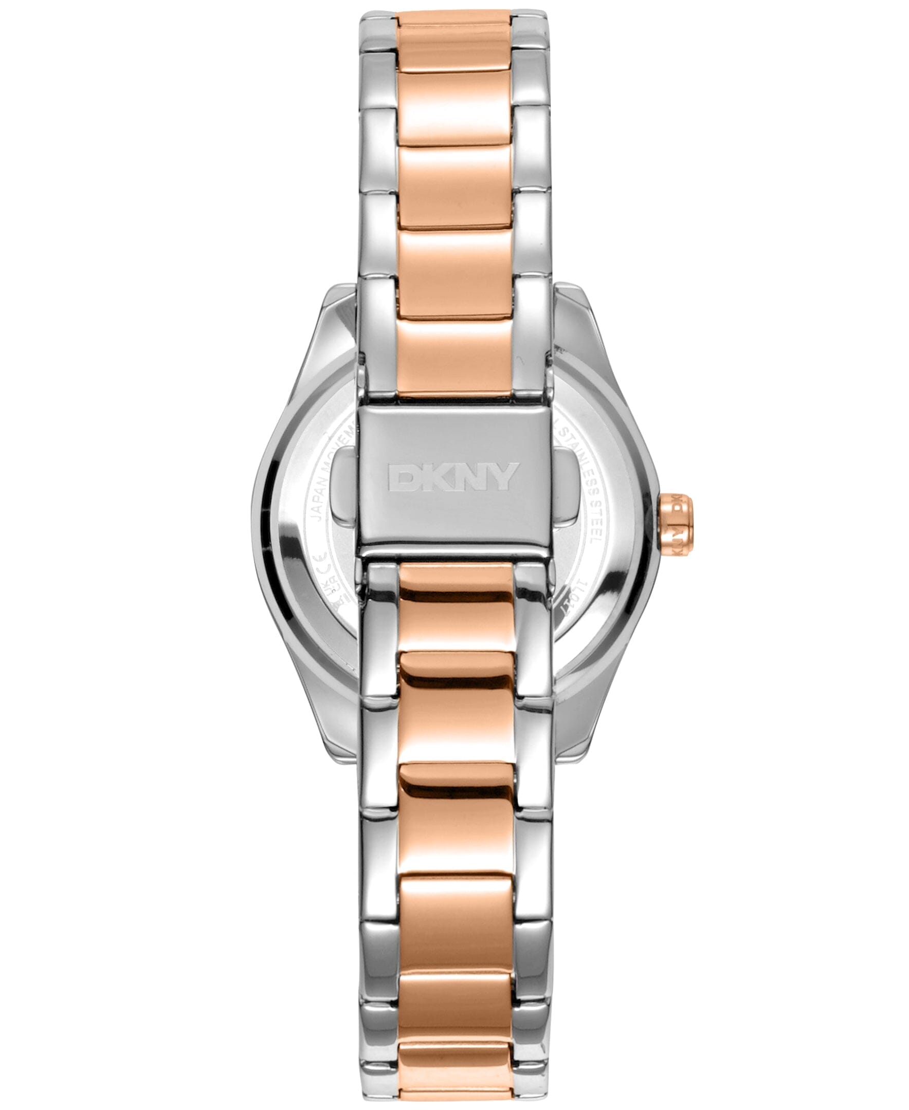 EVERYDAY Chambers Glitz Two Tone Silver & Rose Gold Women's Watch DKNY