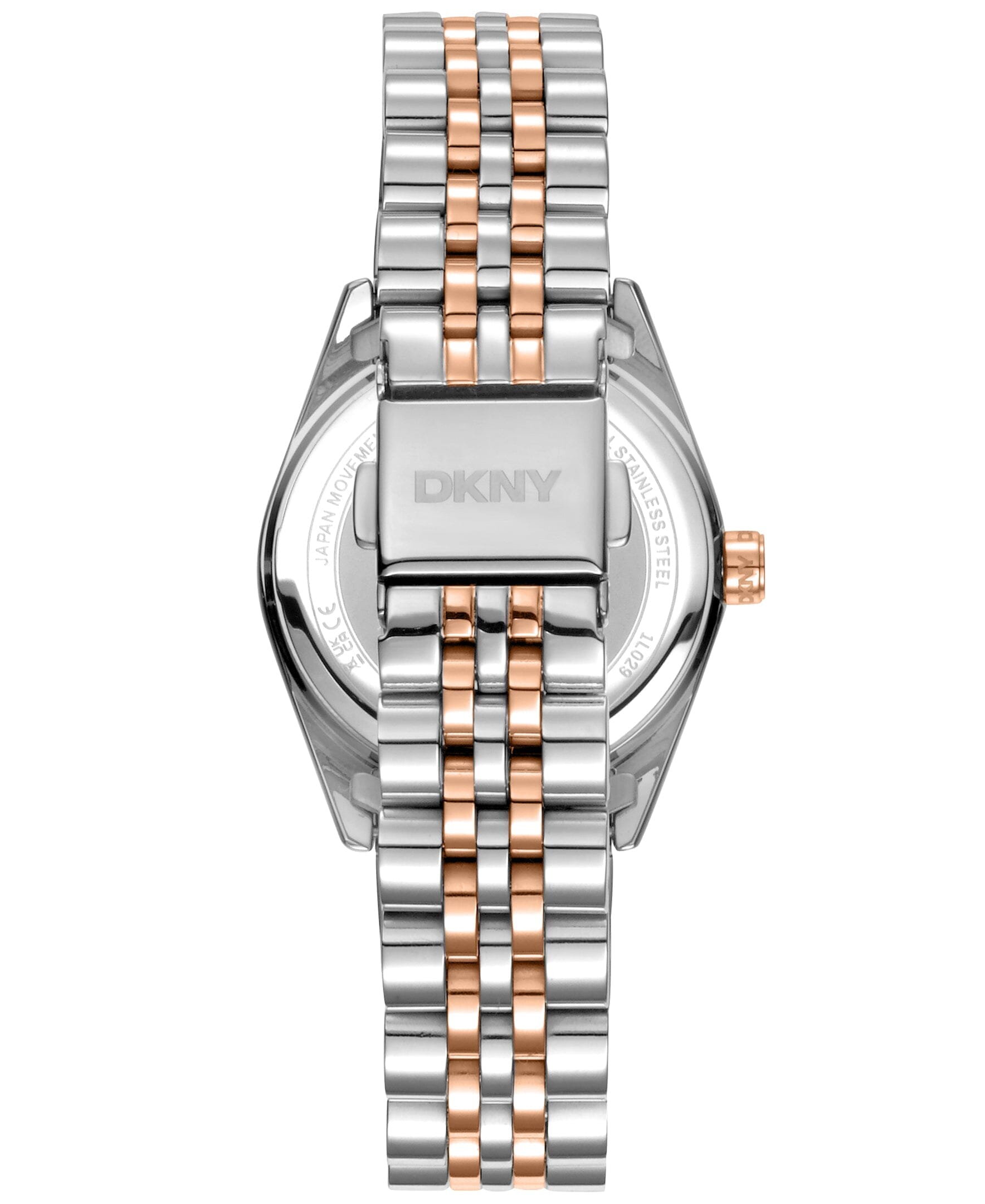 EVERYDAY Nolita Midi Two Tone Silver & Rose Gold White MOP Women's Watch DKNY