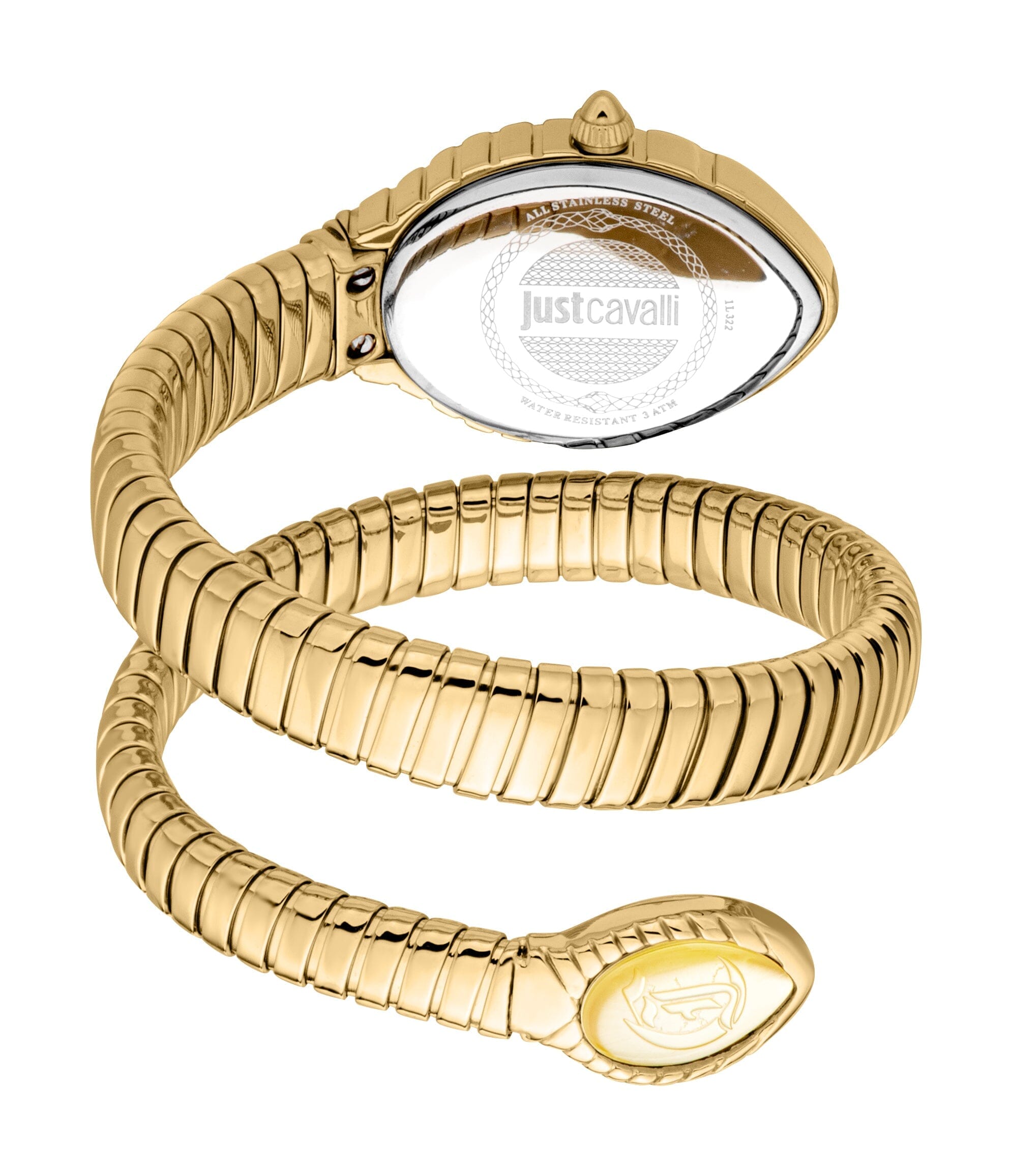 Just Cavalli Women’s Gold Stainless Steel Snake Watch with Gold-tone dial Just Cavalli