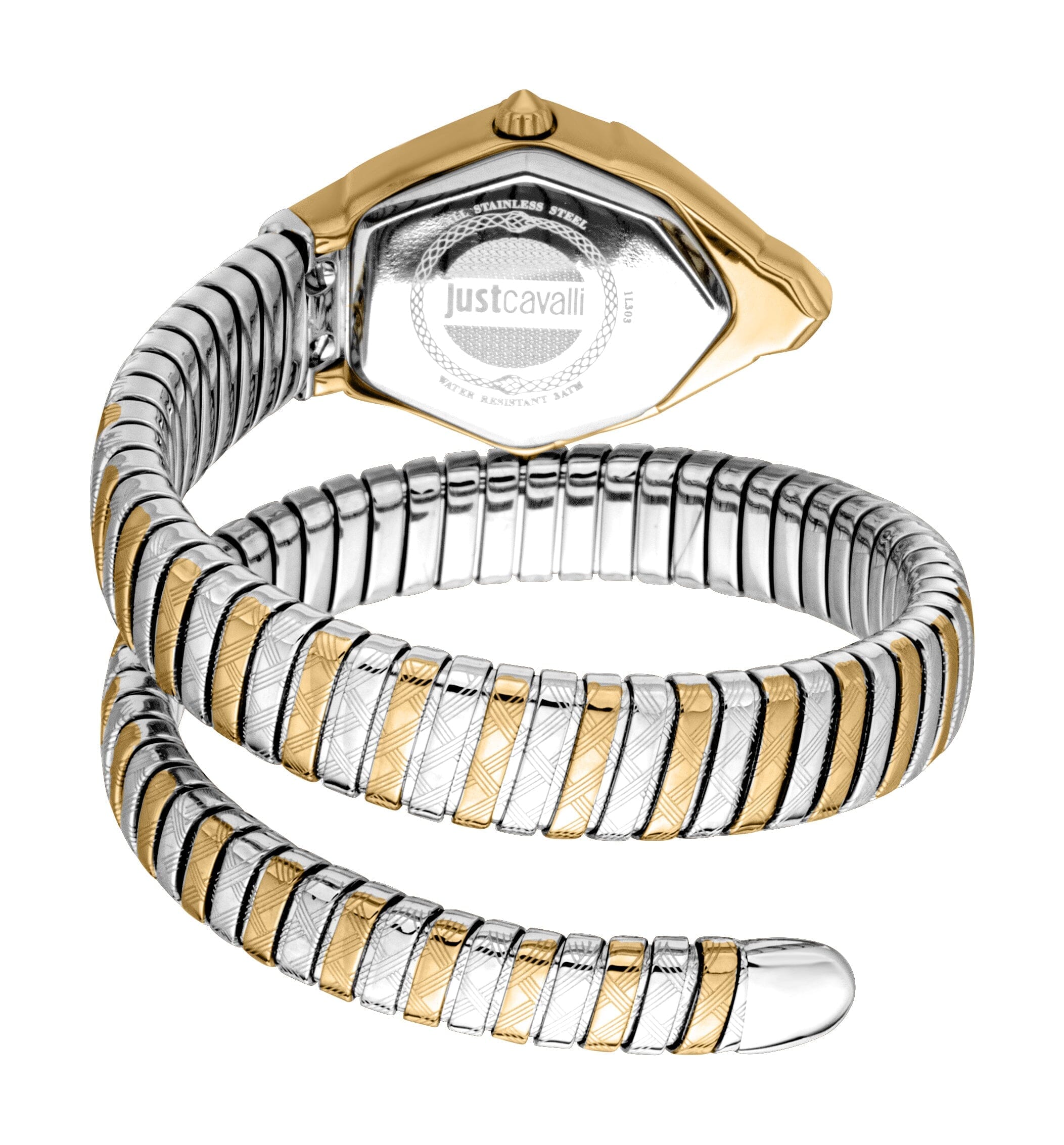 Just Cavalli Women's Two Tone Gold/Silver Watch with Gold Dial Just Cavalli