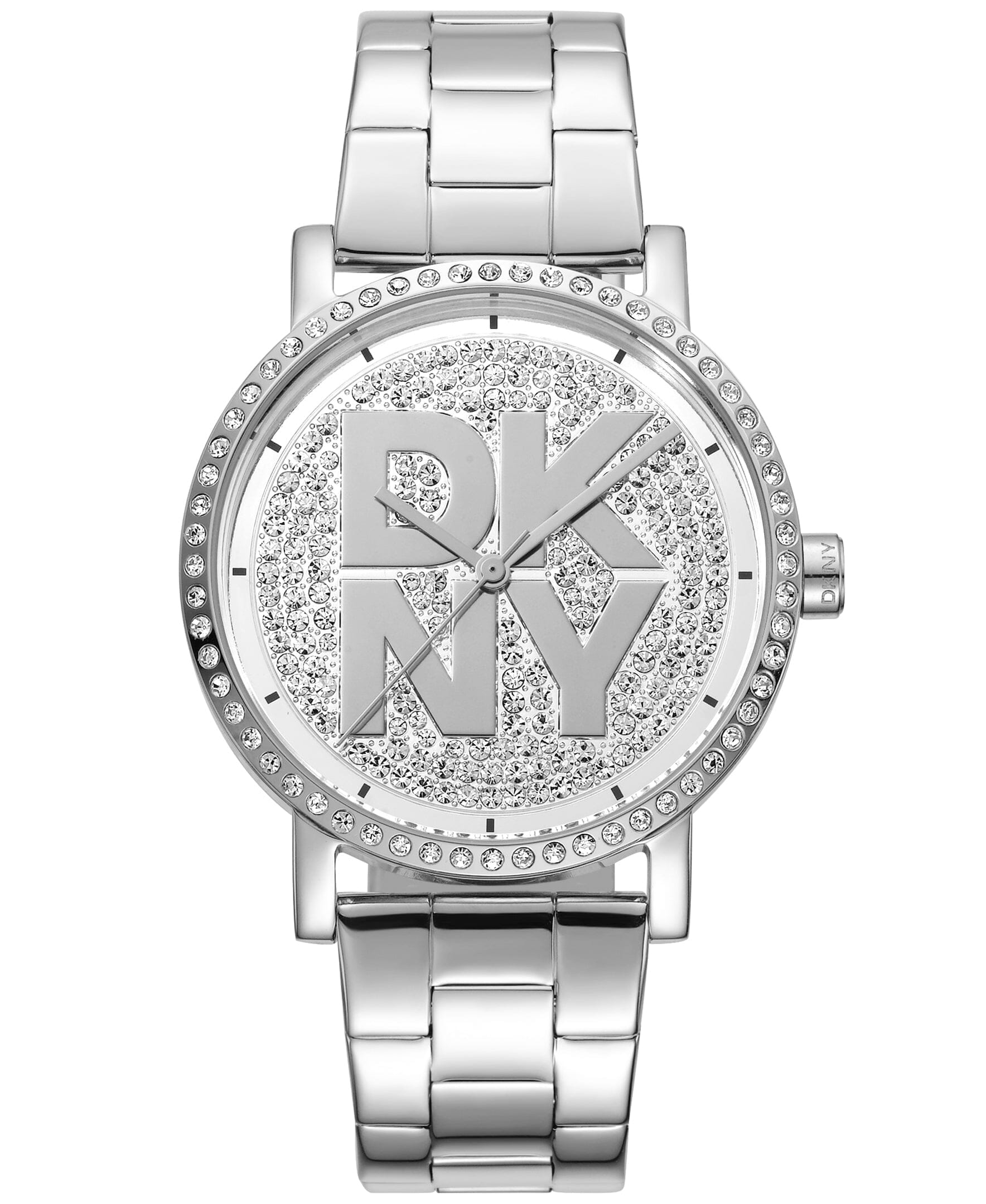 LOGO Soho Logo Silver Powder Dial Women's Watch DKNY