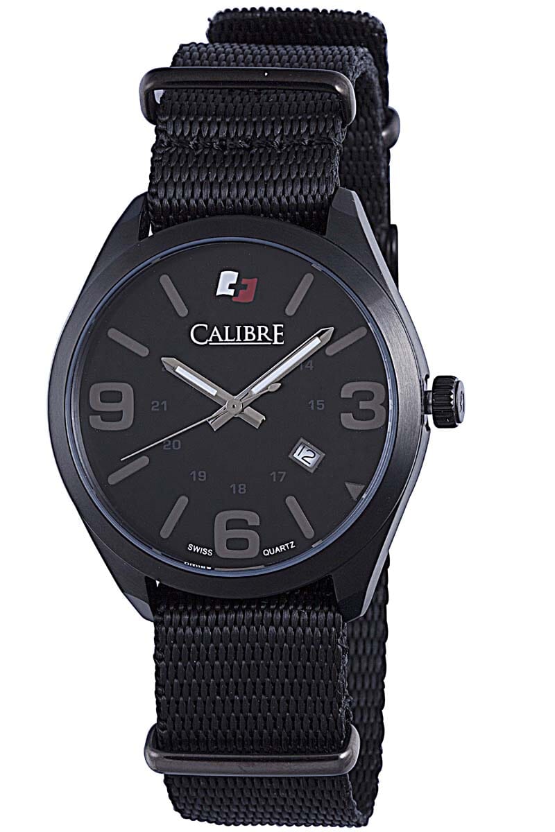 Men's Calibre Trooper Black Dial Quartz Watch Calibre