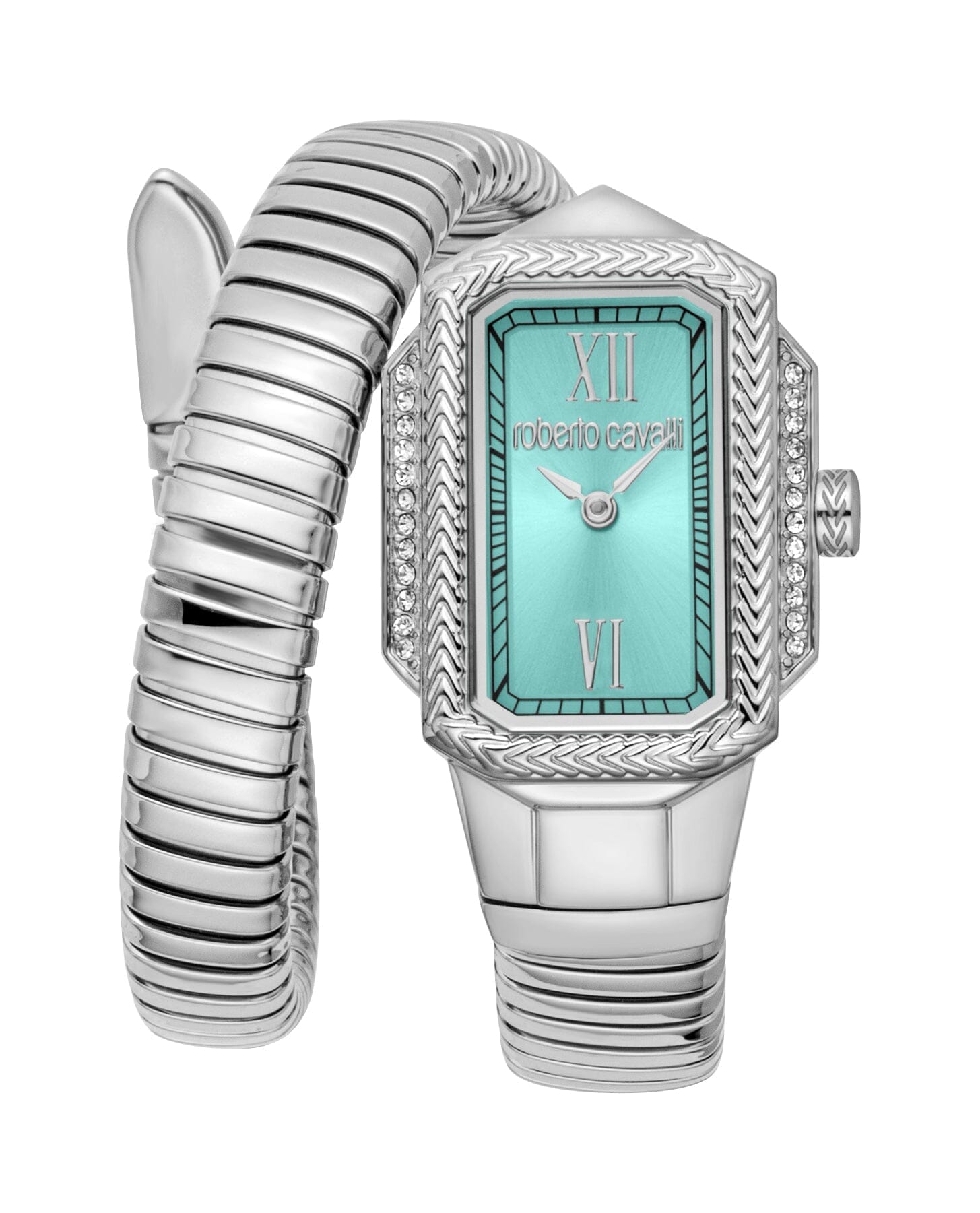 Women's Roberto Cavalli Vera Light Blue Dial Silver Quartz Watch Roberto Cavalli