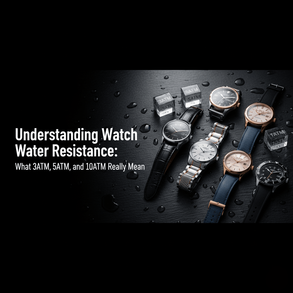 Understanding Watch Water Resistance: What 3ATM, 5ATM, and 10ATM Really Mean