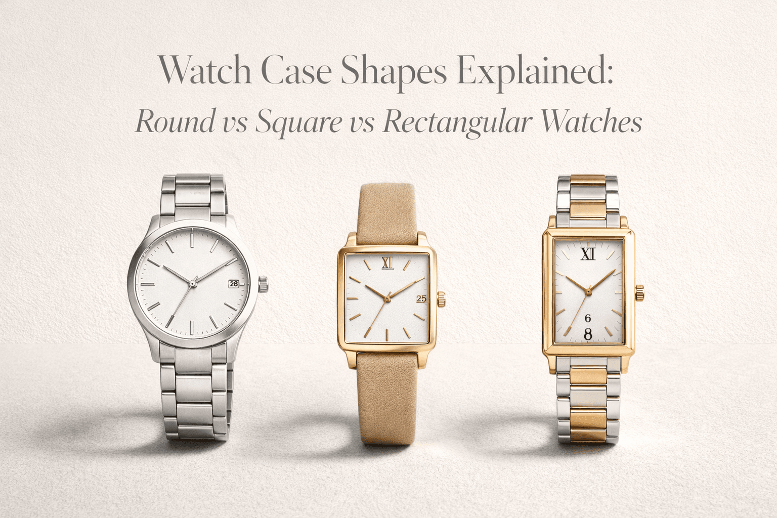Watch Case Shapes Explained | Find Your Perfect Watch Fit