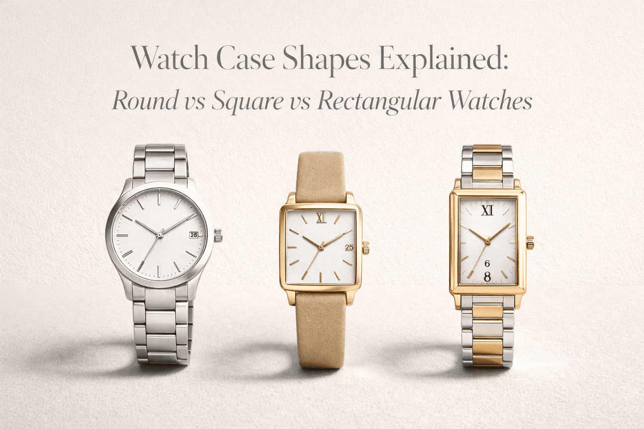 Watch Case Shapes Explained: Round vs Square vs Rectangular Watches