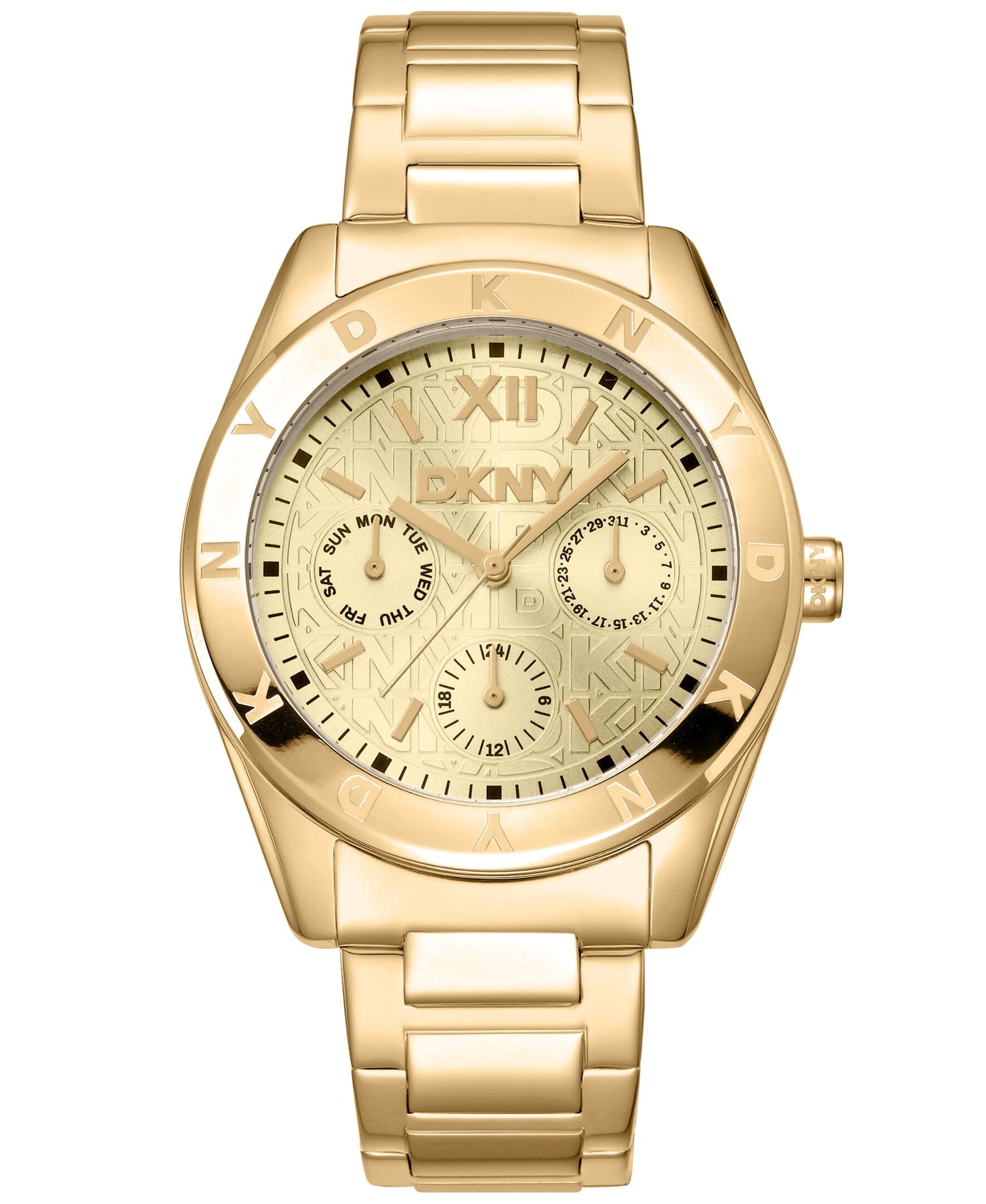 ACTIVE Chambers Multi Function Champagne Womens Watch DKNY 