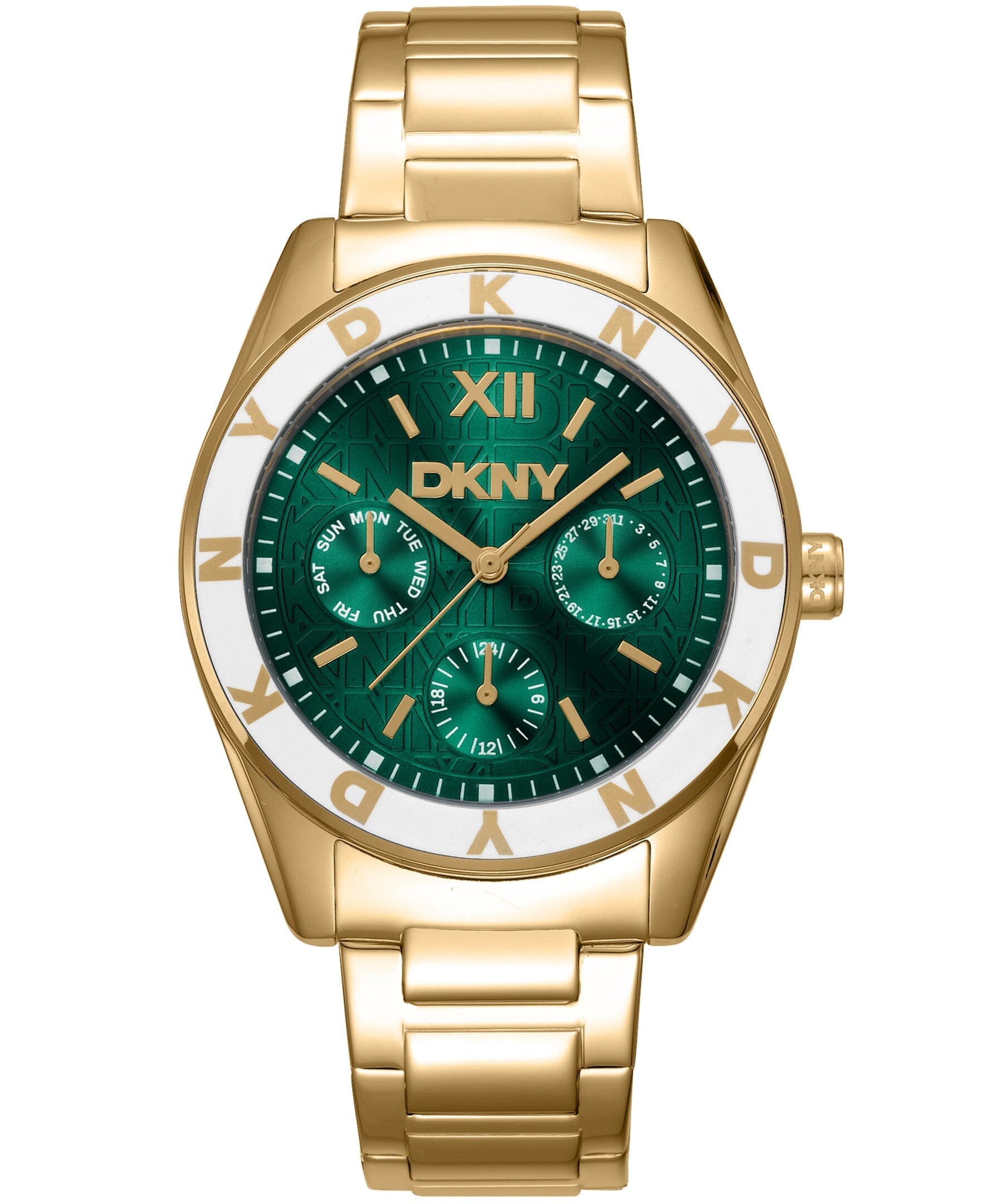 ACTIVE Chambers Multi Function Dark Green Womens Watch DKNY 