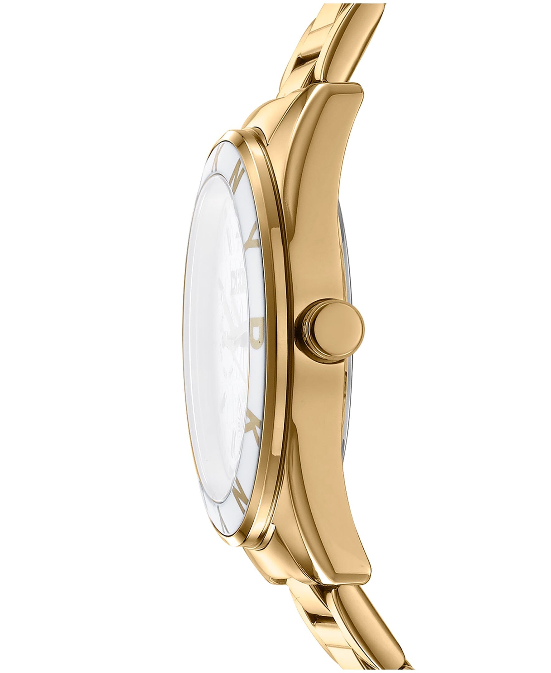 ACTIVE Chambers Multi Function Silver Dial Gold Women's Watch DKNY 