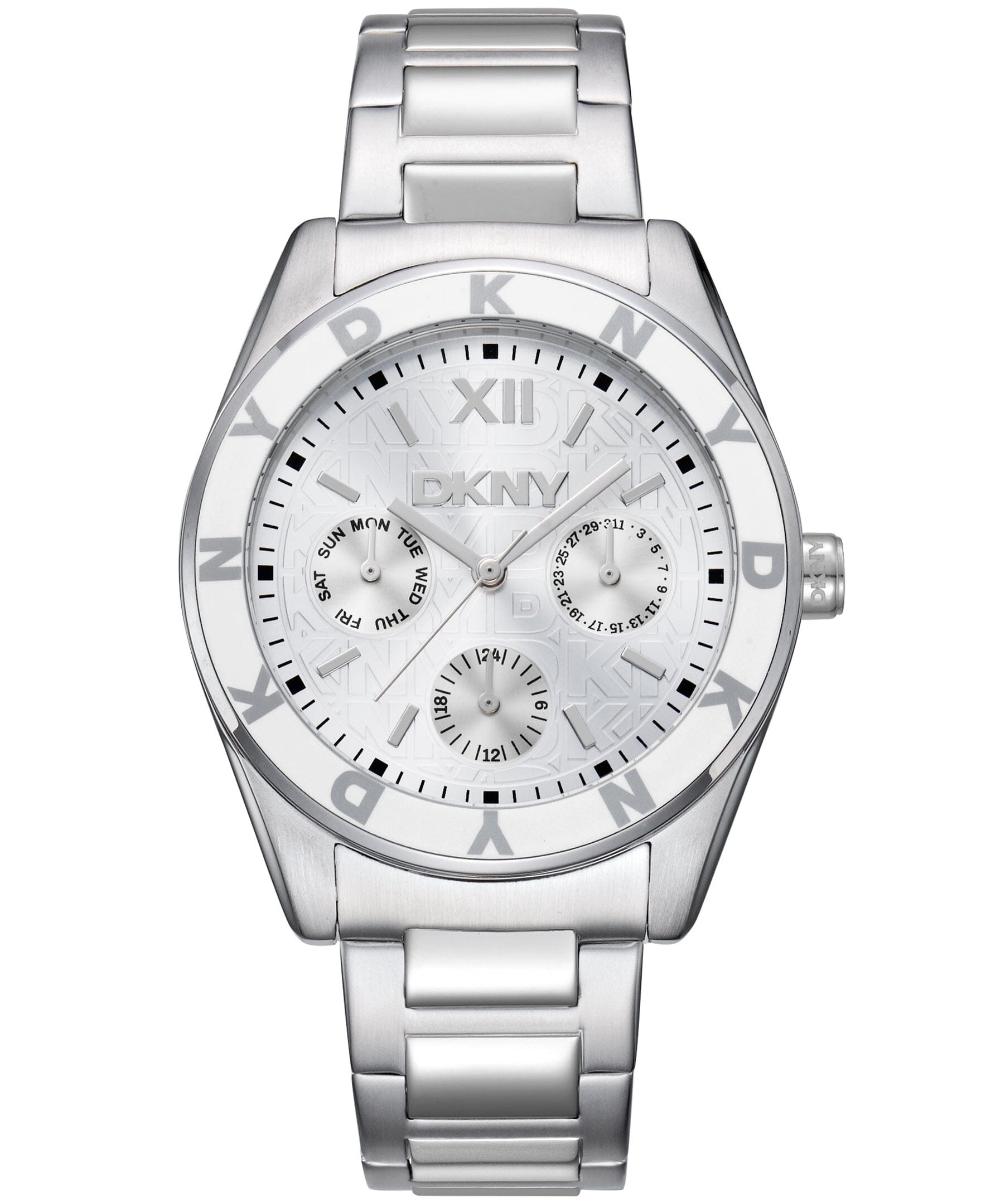 ACTIVE Chambers Multi Function Silver Womens Watch DKNY 