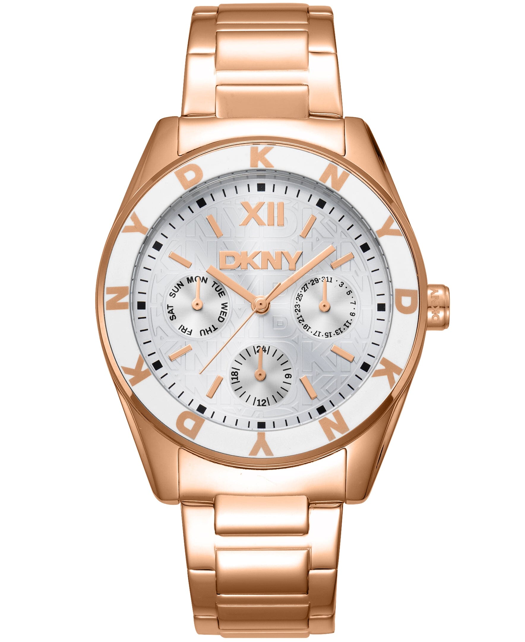 ACTIVE Chambers Multi Function Silver Womens Watch DKNY 