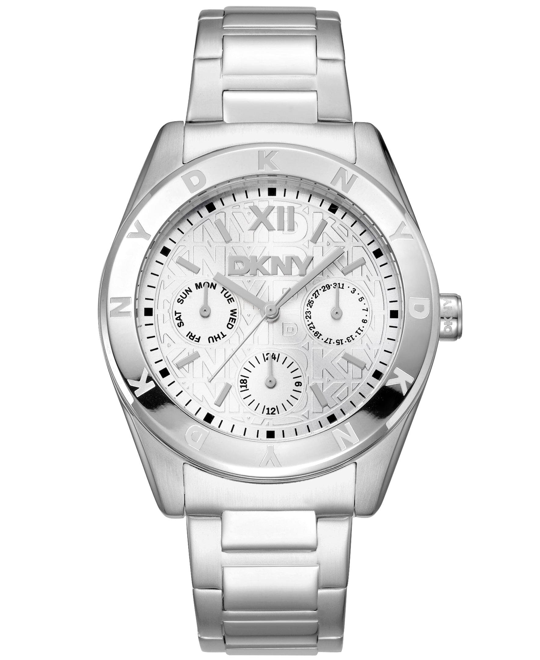 ACTIVE Chambers Multi Function Stainless Steel Silver Women's Watch DKNY 