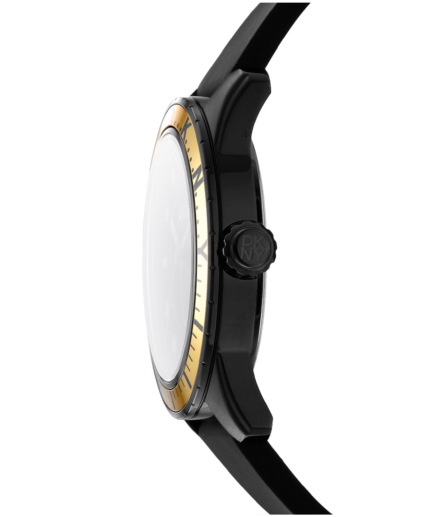 ACTIVE Crosby Sport Black Silicone Strap Men's Watch DKNY 