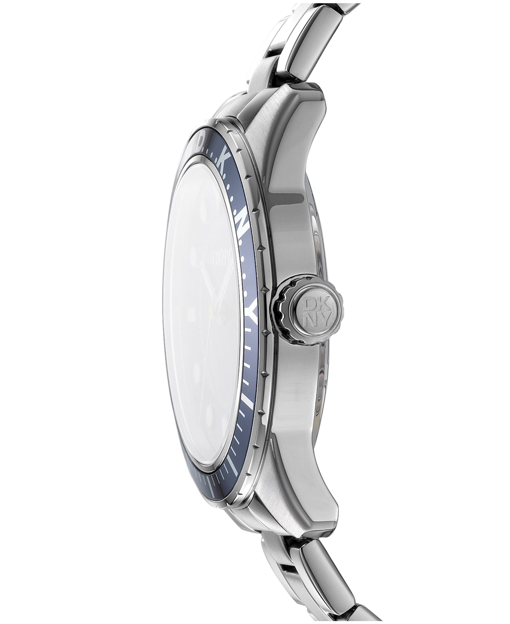 ACTIVE Crosby Sport Dark Blue Dial Silver Men's Watch DKNY 