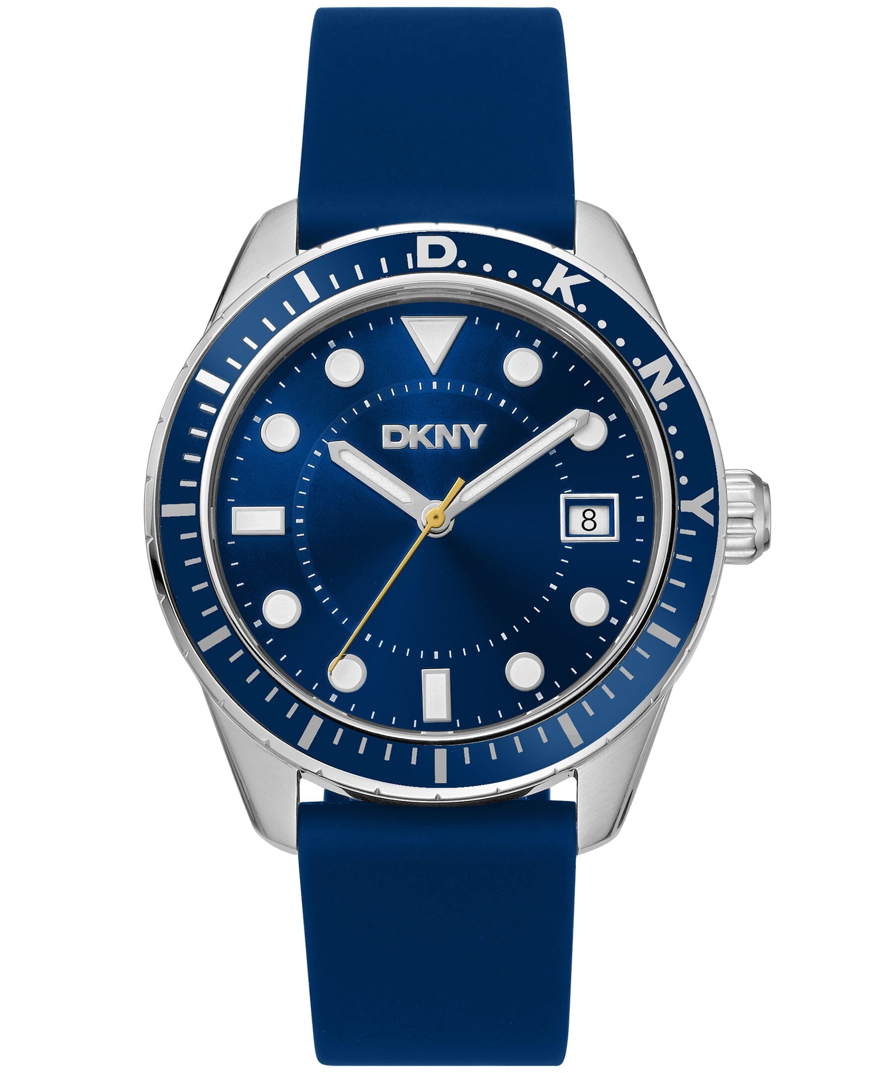 ACTIVE Crosby Sport Dark Blue Silicone Strap Men's Watch DKNY 