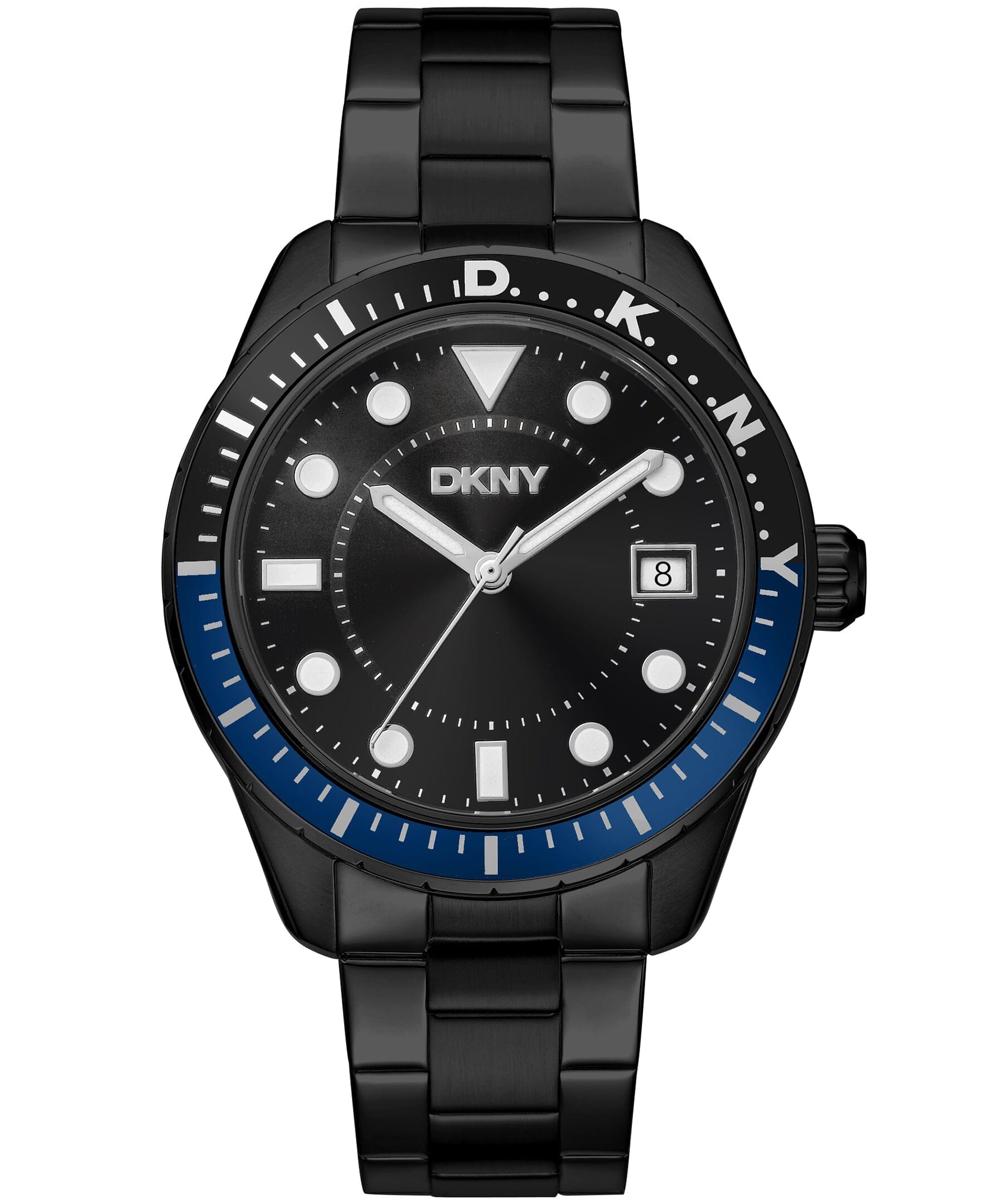 ACTIVE Crosby Sport Stainless Steel Black Dial Men's Watch DKNY 