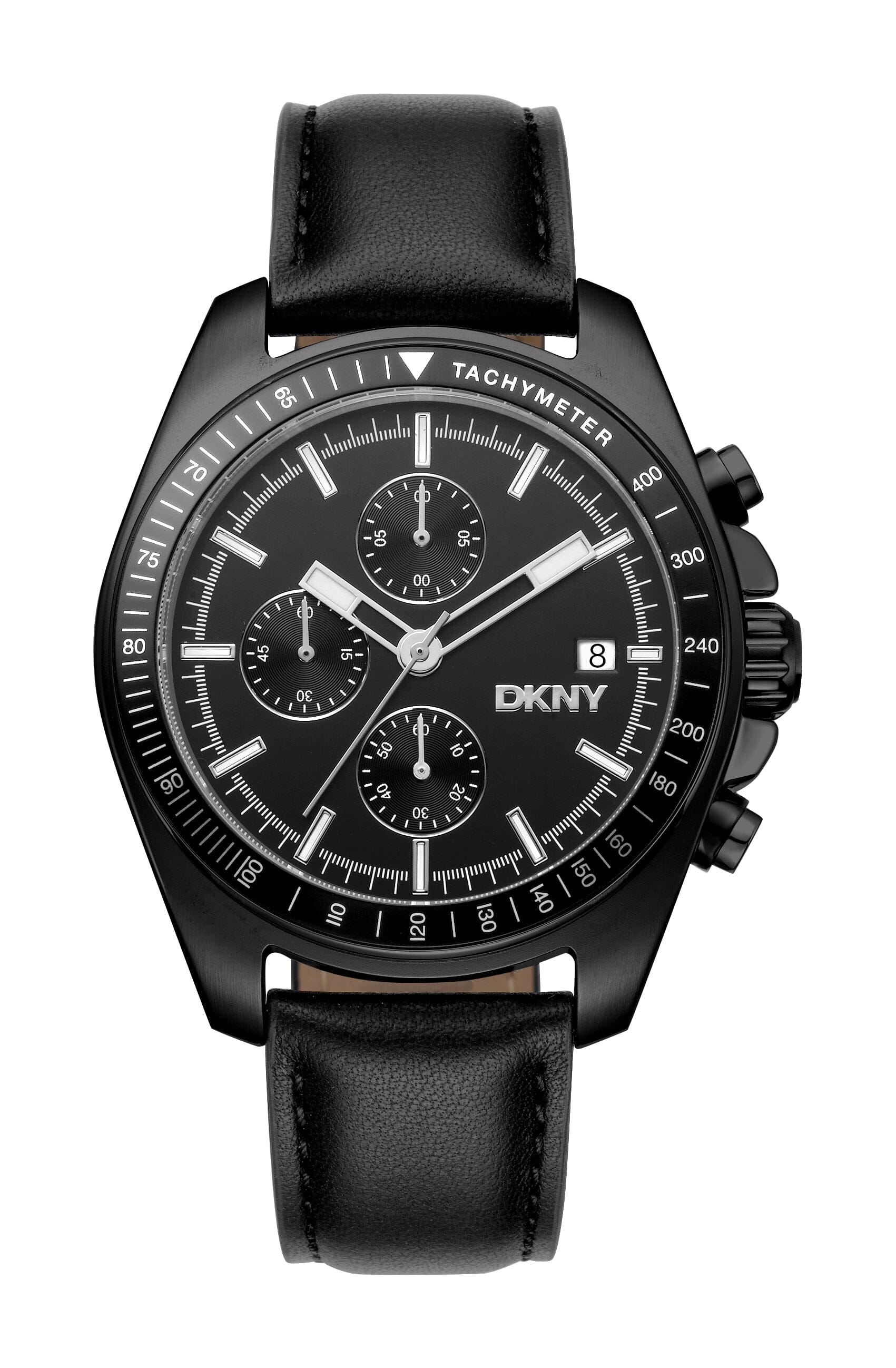 DK1G049L0025 DKNY Men's EVERYDAY Central Park Black Chrono Watch 42mm Watches DKNY 