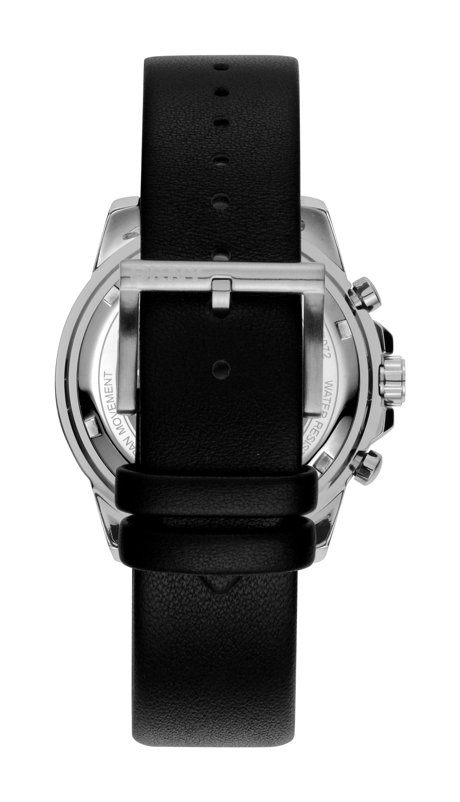 DK1G072L0015 DKNY Men's Black Dial Silver Chronograph Watch 42mm Watches DKNY 