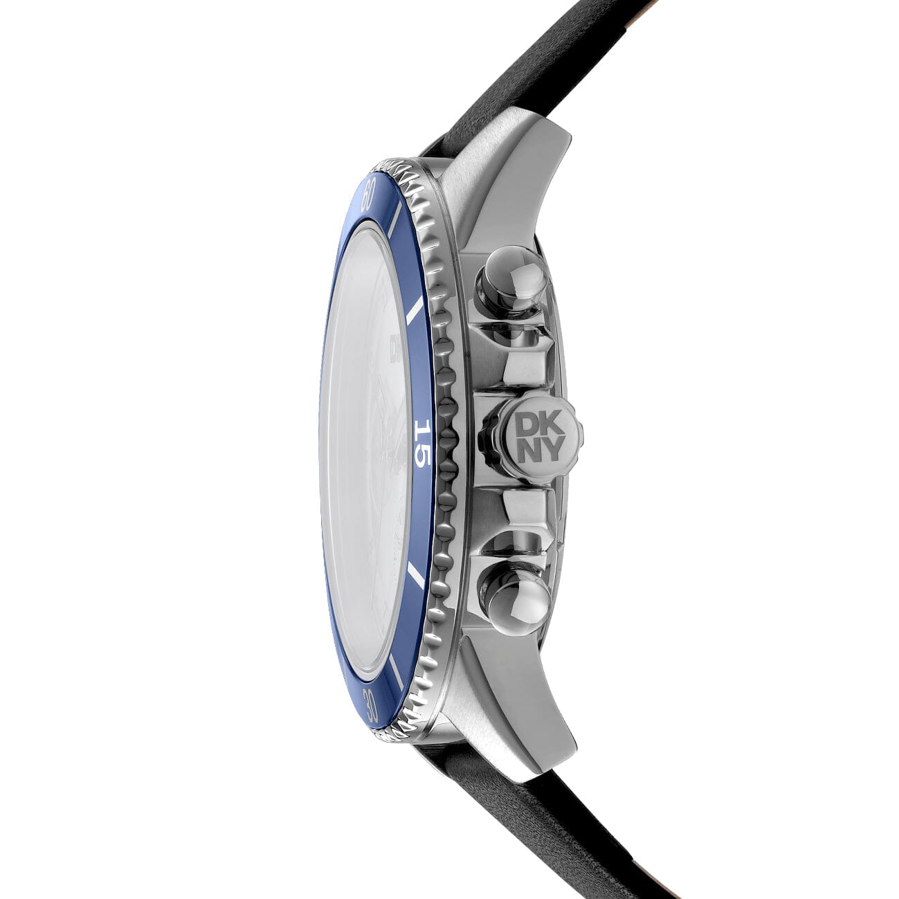 DK1G072L0025 DKNY Men's Silver Dial Chronograph Stainless Steel Watch 42mm Watches DKNY 