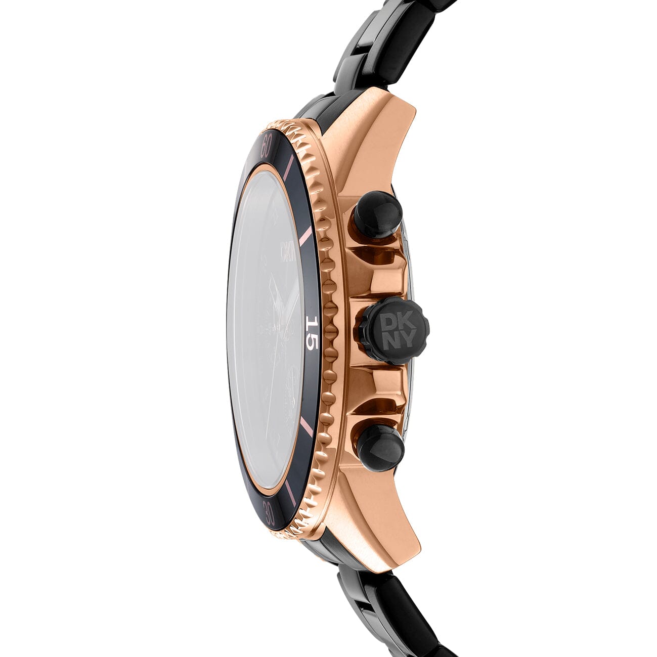 DK1G072M0065 DKNY Men's Rose Gold Chronograph Stainless Steel Watch 42mm Watches DKNY 