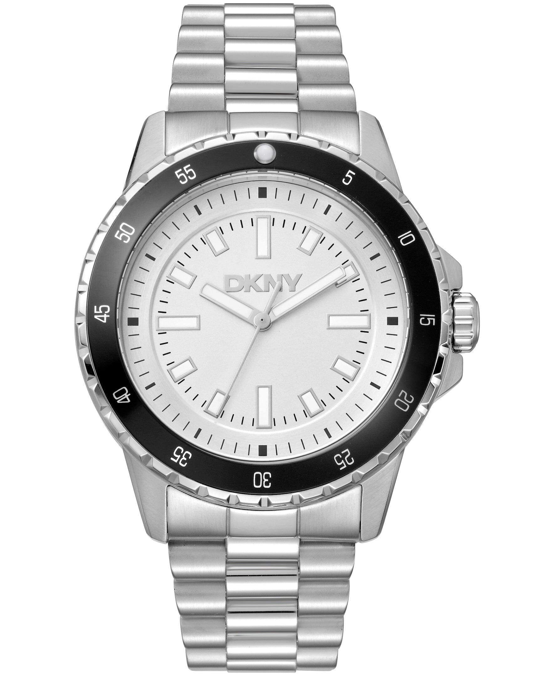 DK1G130M0055 DKNY Men's Sport Watch Stainless Steel Bracelet Watch 43mm Watches DKNY 