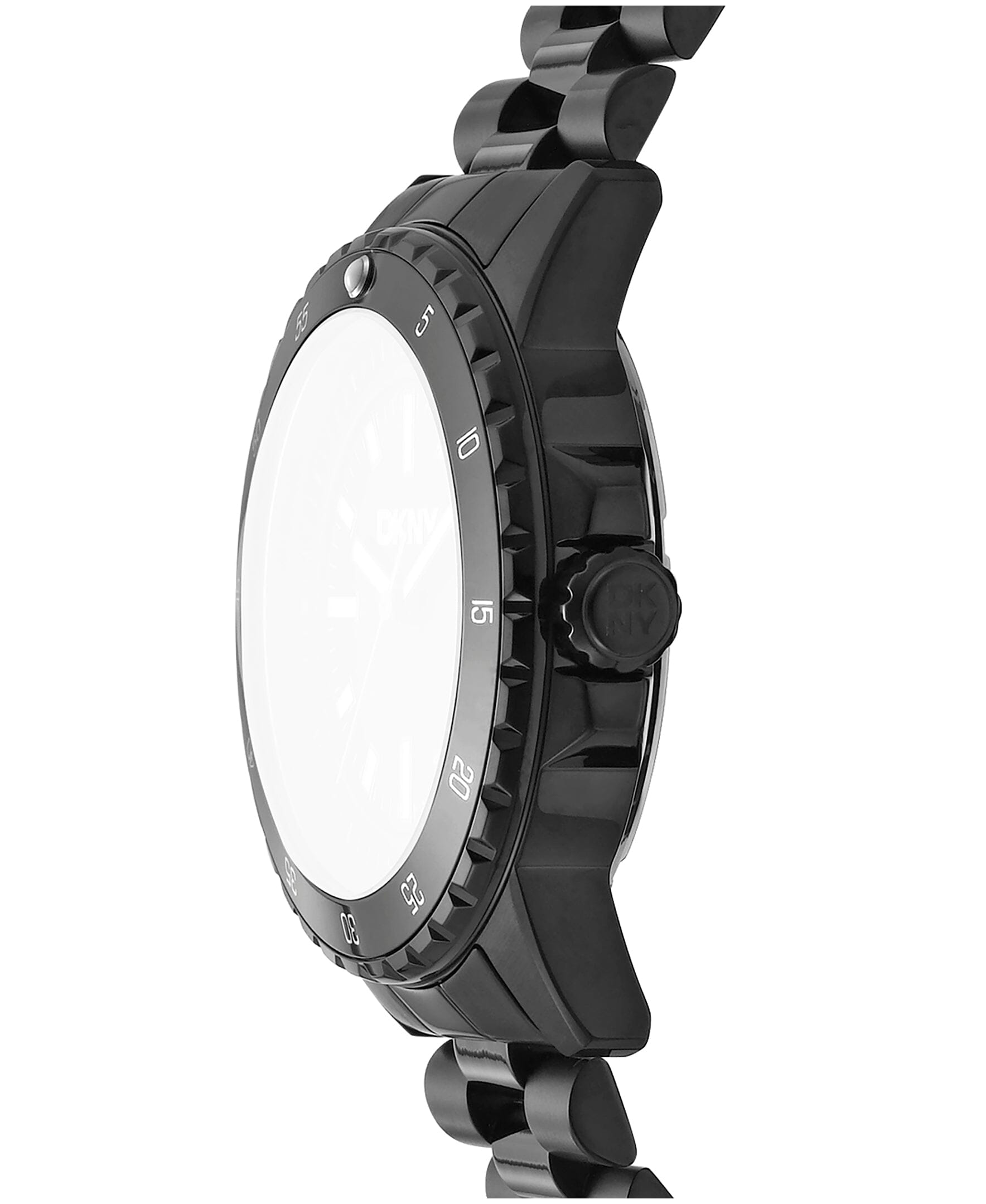 DK1G130M0085 DKNY Men's Sport Watch Black Stainless Steel Bracelet Watch 43mm Watches DKNY 