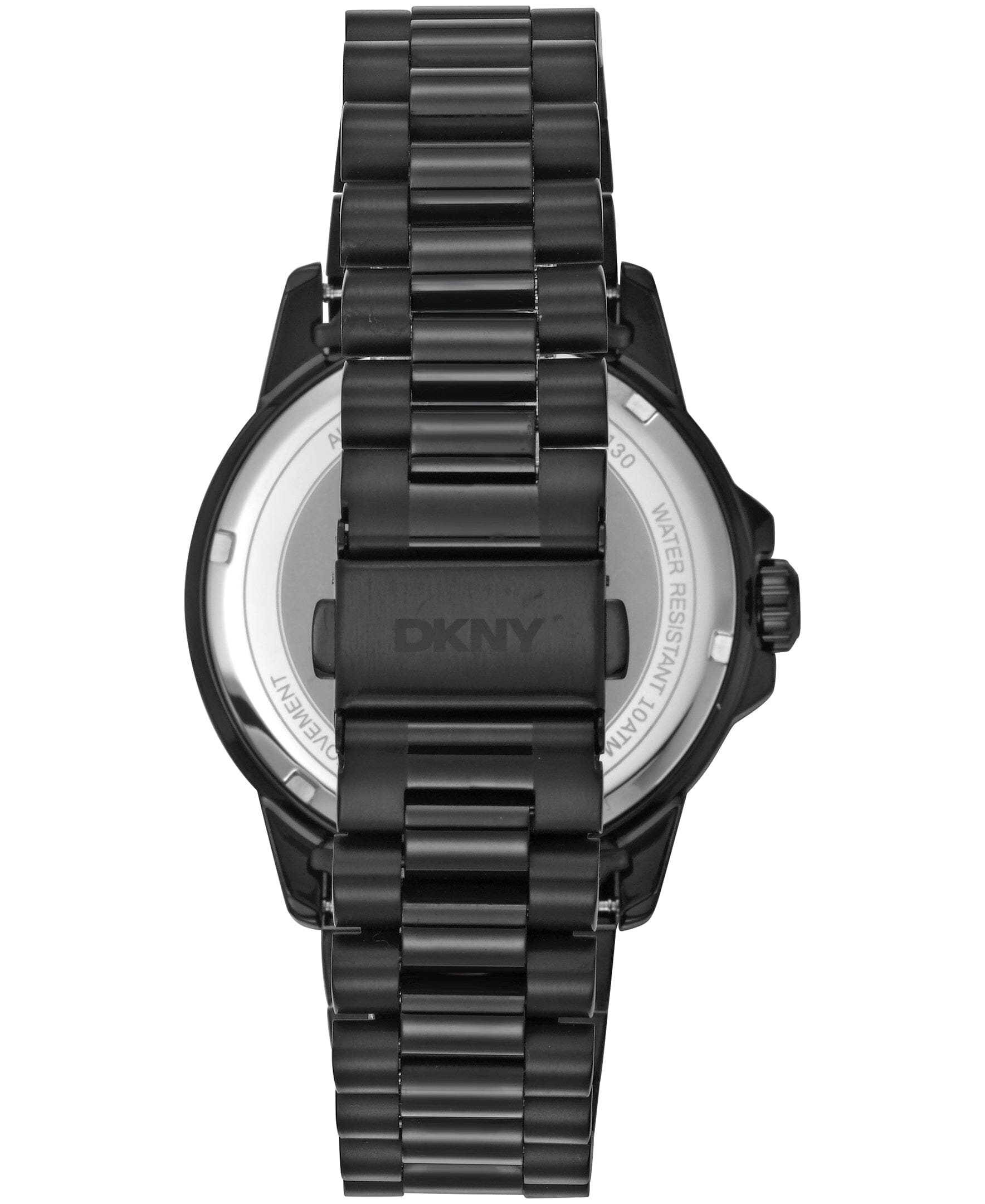 DK1G130M0085 DKNY Men's Sport Watch Black Stainless Steel Bracelet Watch 43mm Watches DKNY 