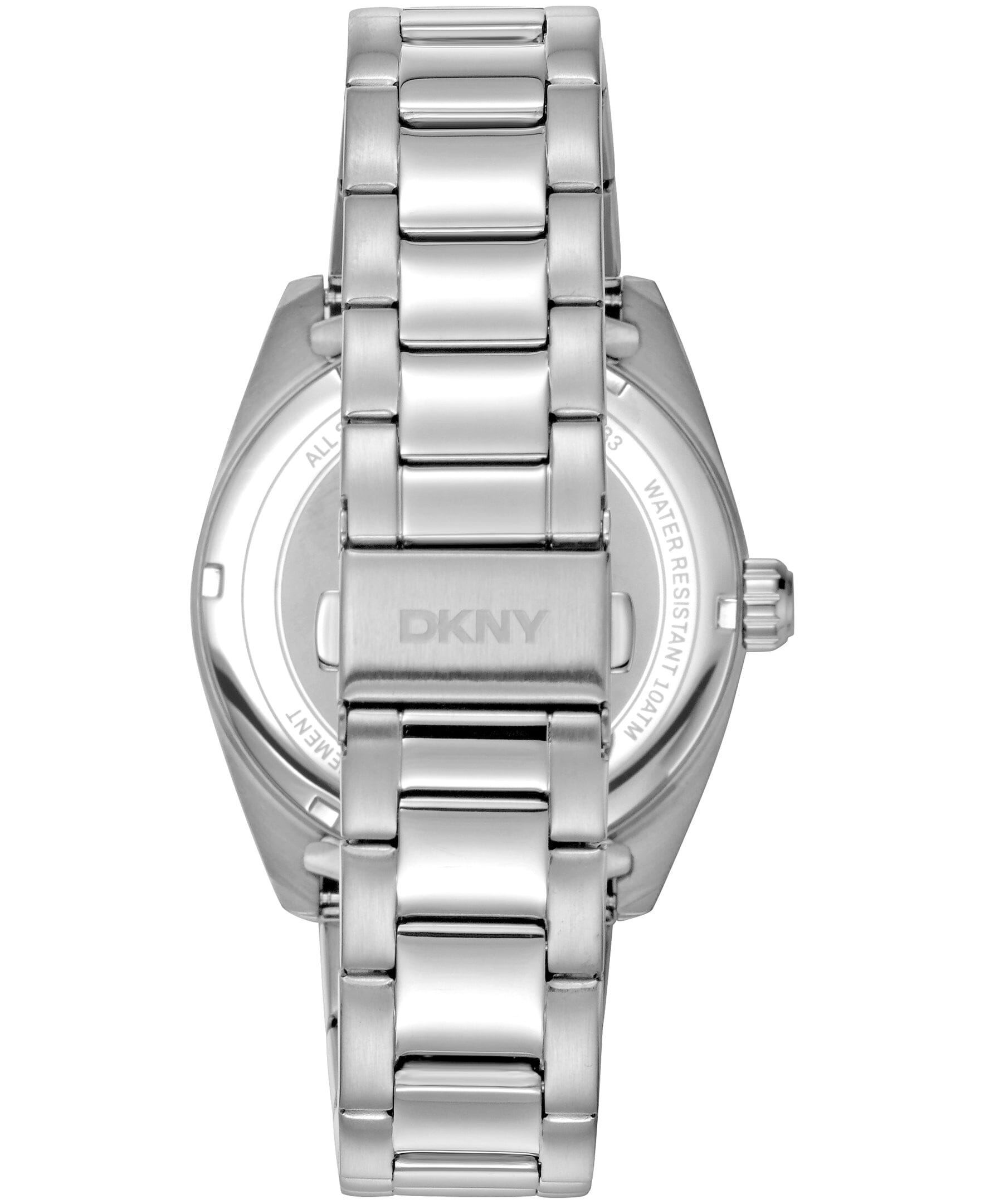 DK1G133M0025 DKNY Men's Date Fluted Bezel Stainless Steel Bracelet Watch 40mm Watches DKNY 