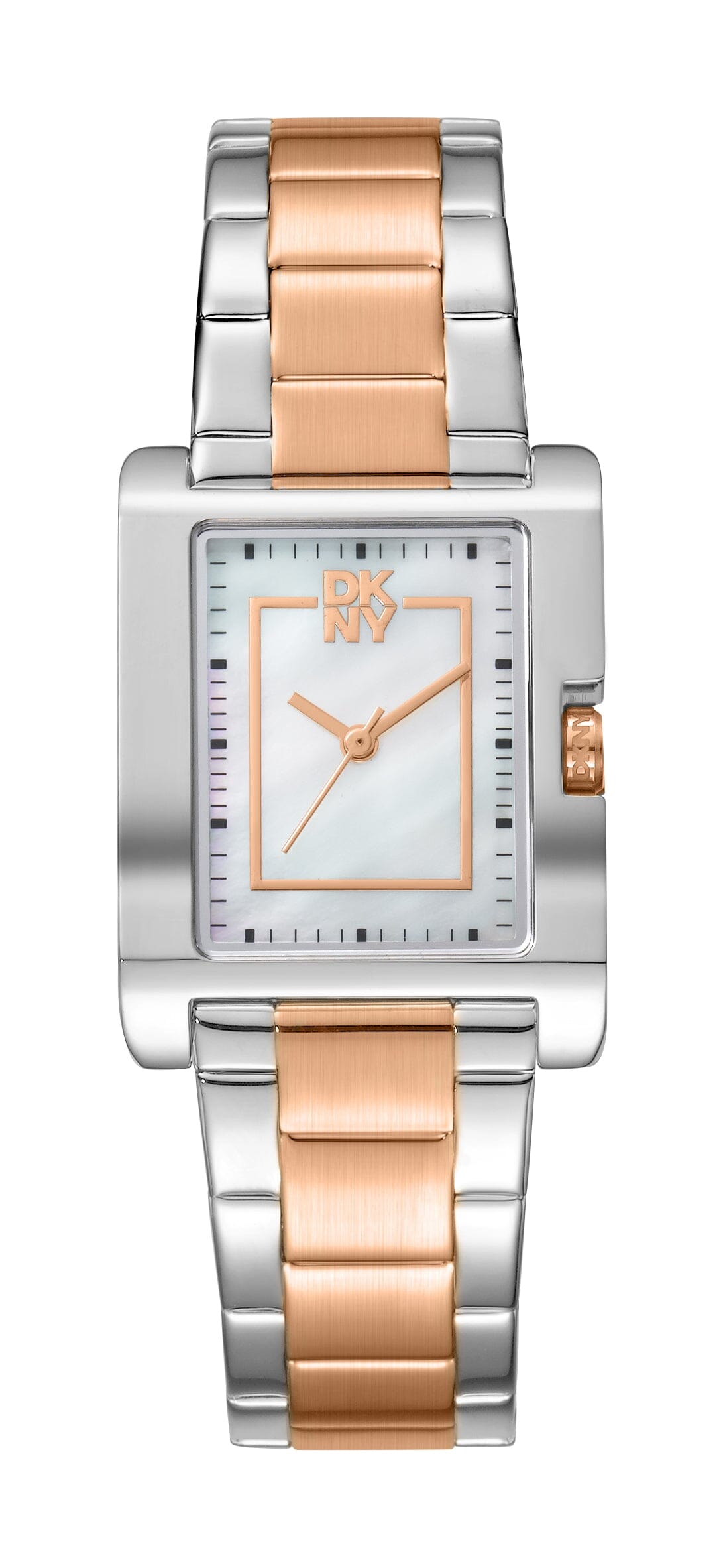 DK1L007M0105 DKNY Urban White MOP Dial Two Tone Silver & Rose Gold Women's Watch 25.5 x 33.5mm Watches DKNY 