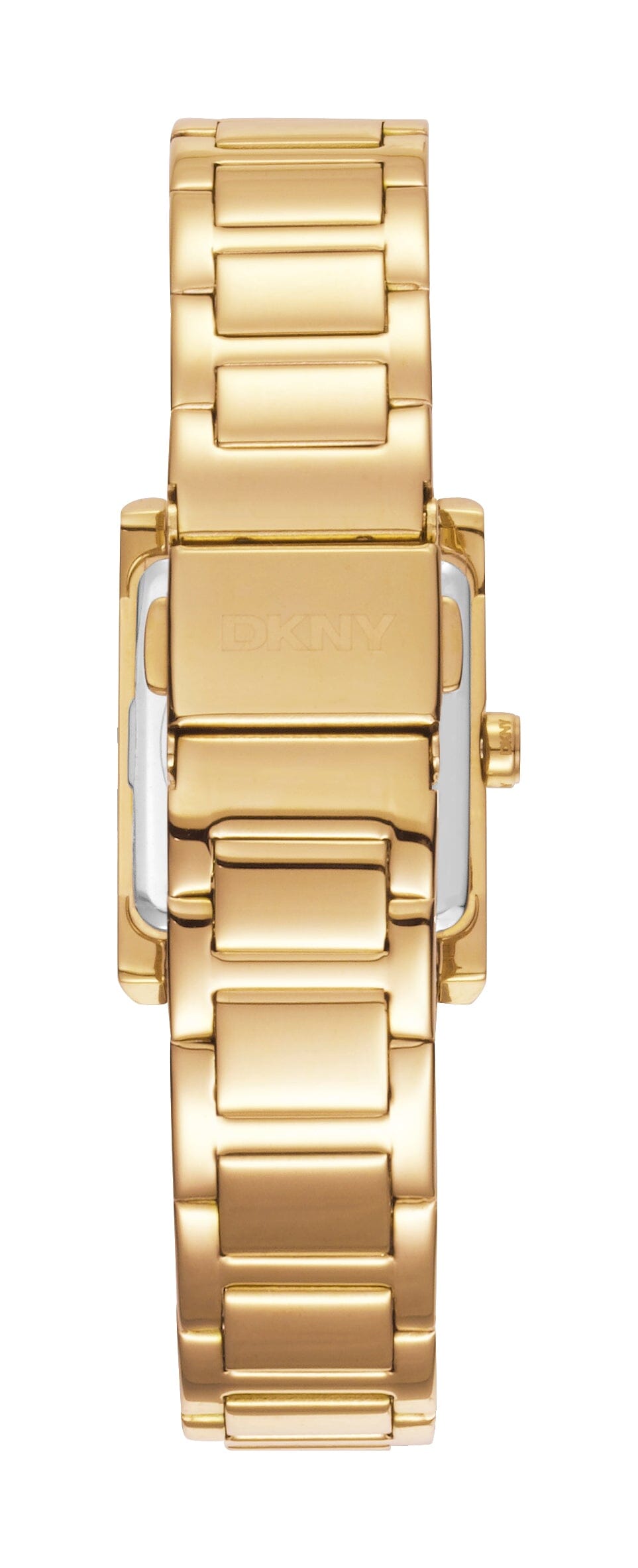 DK1L008M0065 DKNY Logo Silver Dial Stainless Steel Gold Women's Watch 22 x 29.5mm Watches DKNY 