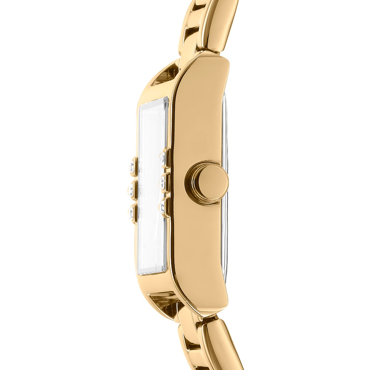 DK1L008M0065 DKNY Logo Silver Dial Stainless Steel Gold Women's Watch 22 x 29.5mm Watches DKNY 