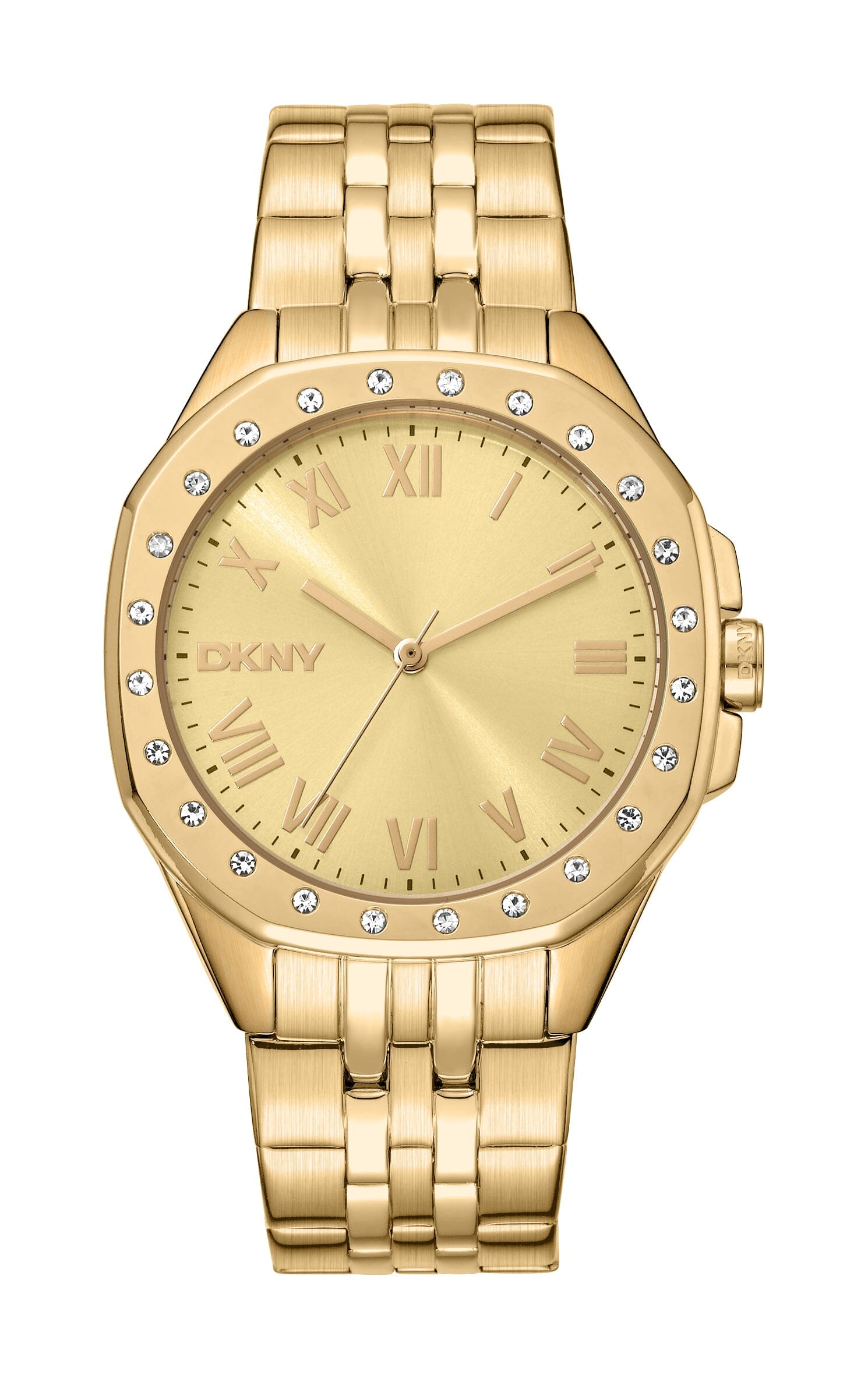 DK1L011M0045 DKNY Evening Champagne Dial Stainless Steel Gold Women's Watch 36mm Watches DKNY 
