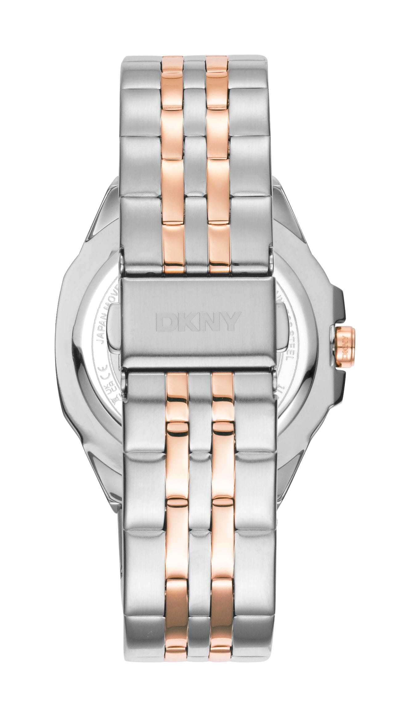 DK1L011M0085 DKNY Evening Silver Dial Two Tone Silver & Rose Gold Women's Watch 36mm Watches DKNY 