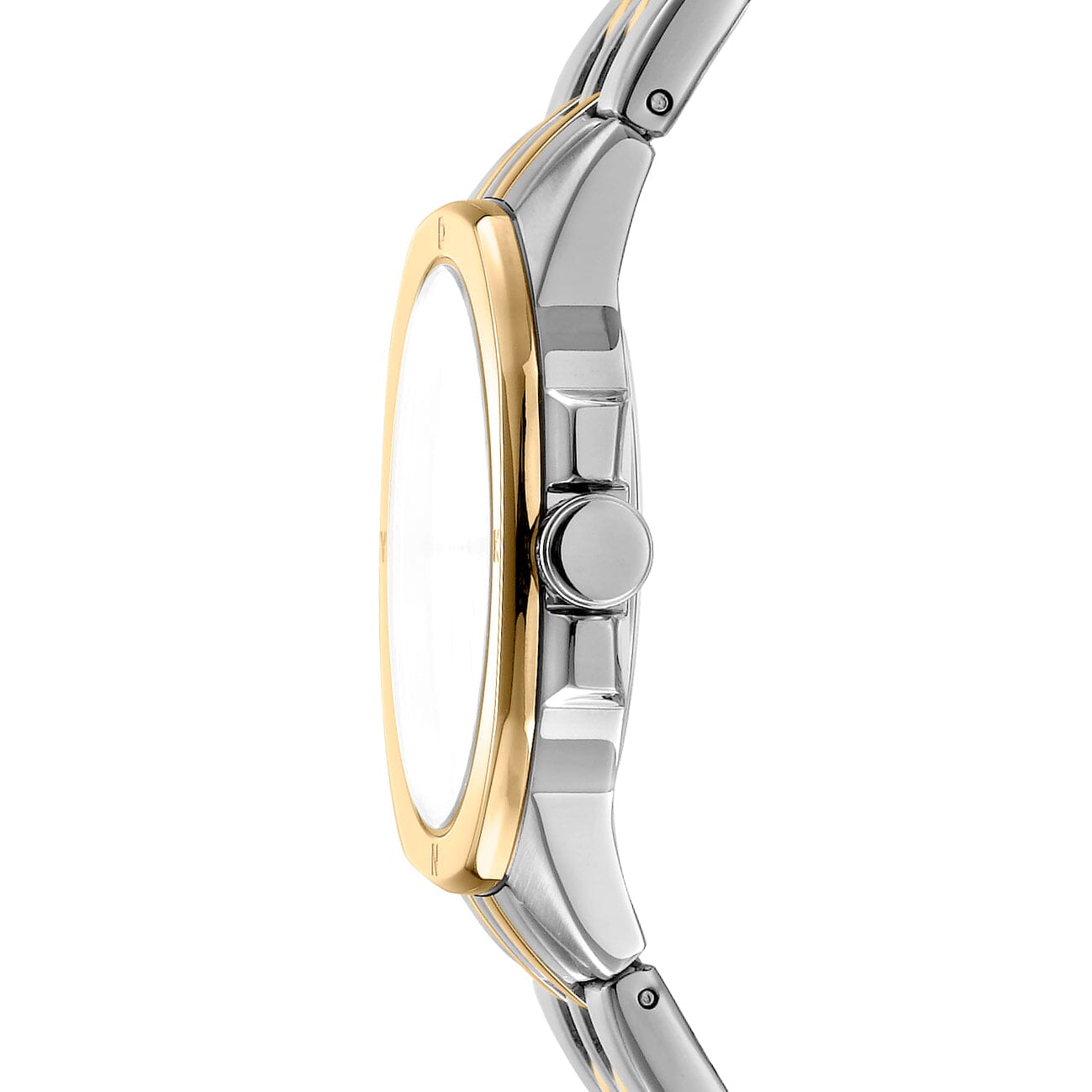 DK1L012M0085 DKNY Logo Silver Dial Two Tone Silver & Gold Women's Watch 34mm Watches DKNY 