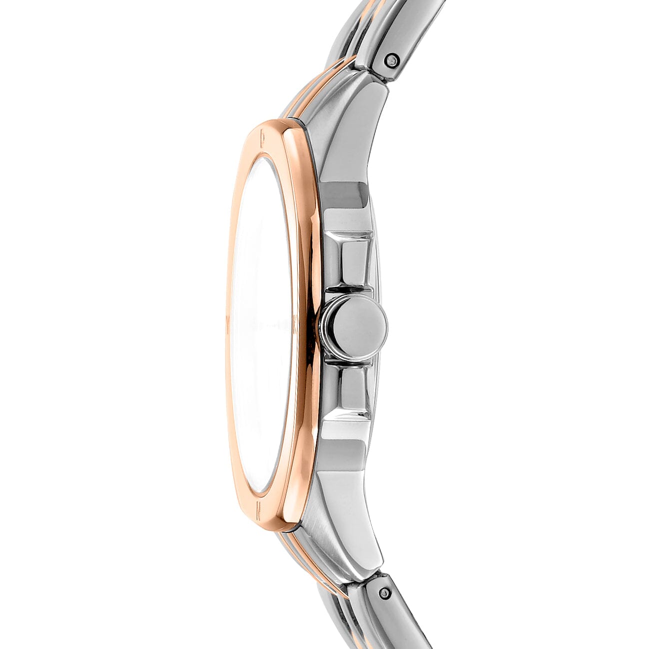 DK1L012M0105 DKNY Logo Silver Dial Two Tone Silver & Rose Gold Women's Watch 34mm Watches DKNY 