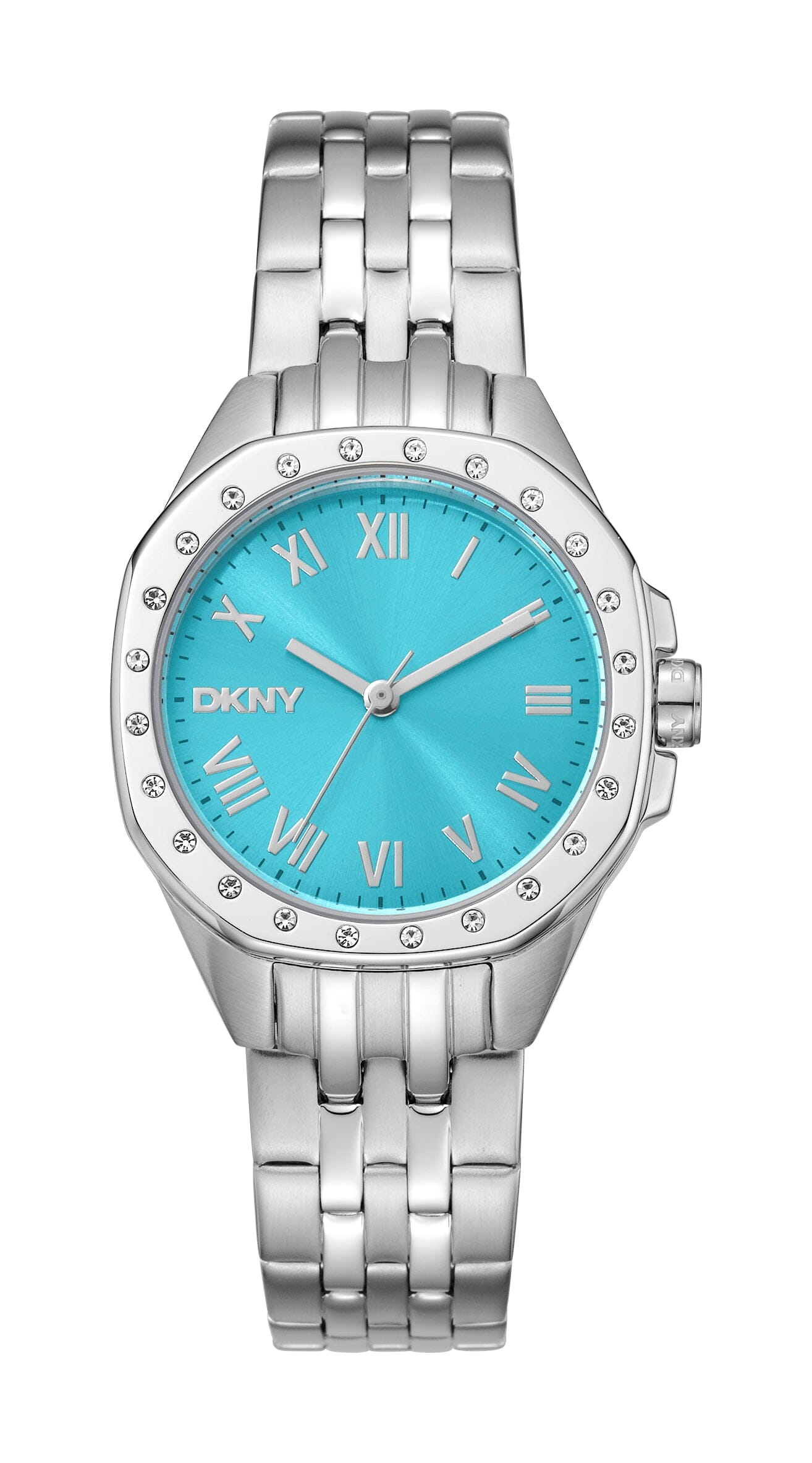 DK1L013M0055 DKNY Evening Blue Dial Stainless Steel Silver Women's Watch 30mm Watches DKNY 