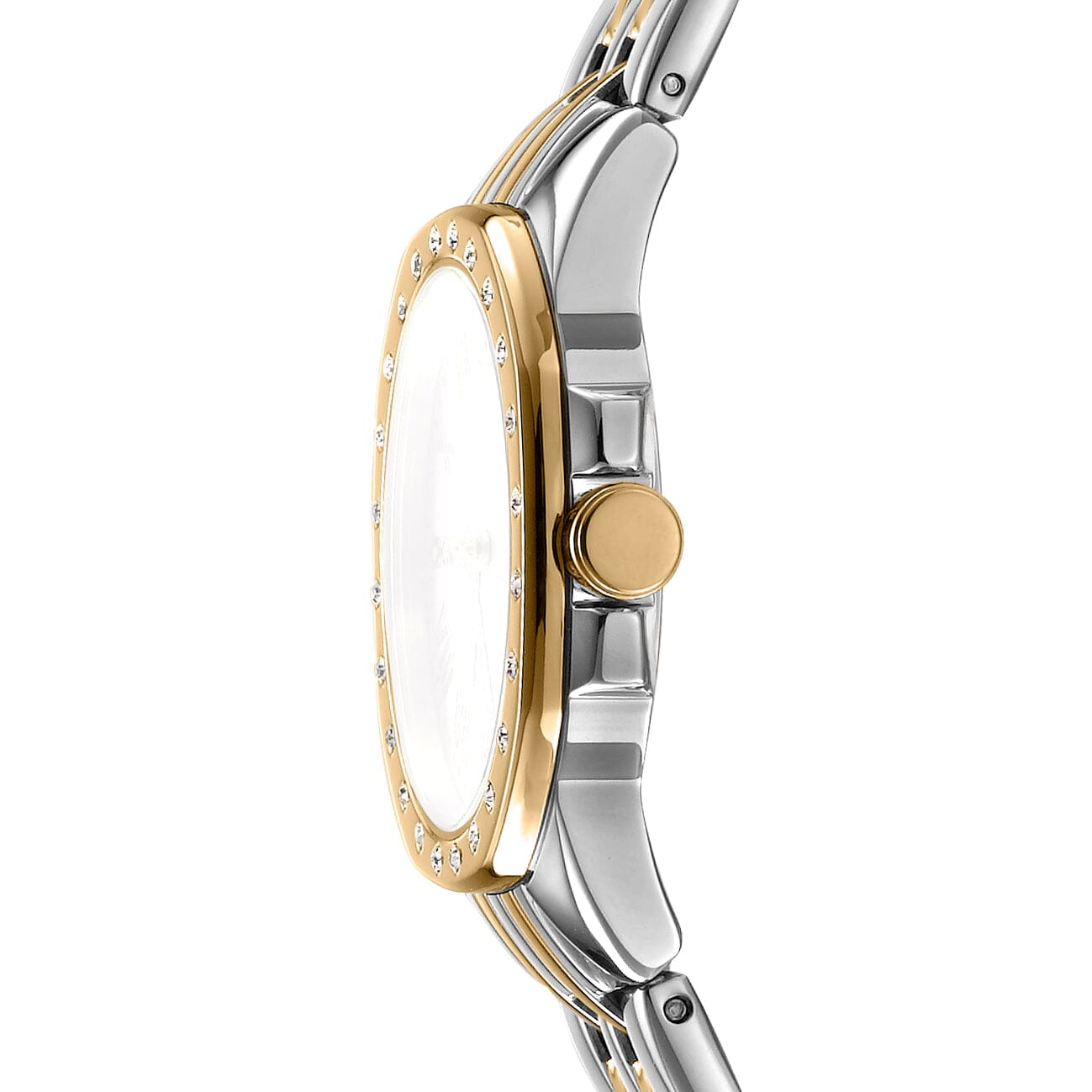 DK1L013M0085 DKNY Evening White MOP Dial Two Tone Silver & Gold Women's Watch 30mm Watches DKNY 