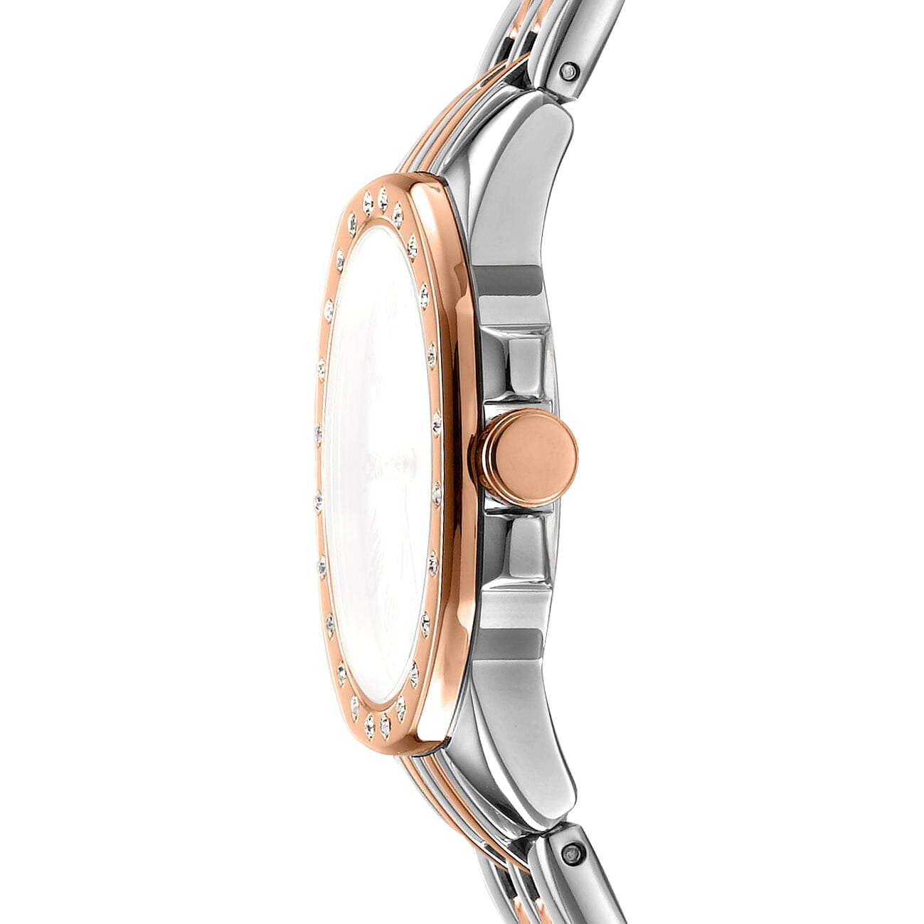 DK1L013M0105 DKNY Evening White MOP Dial Two Tone Silver & Rose Gold Women's Watch 30mm Watches DKNY 