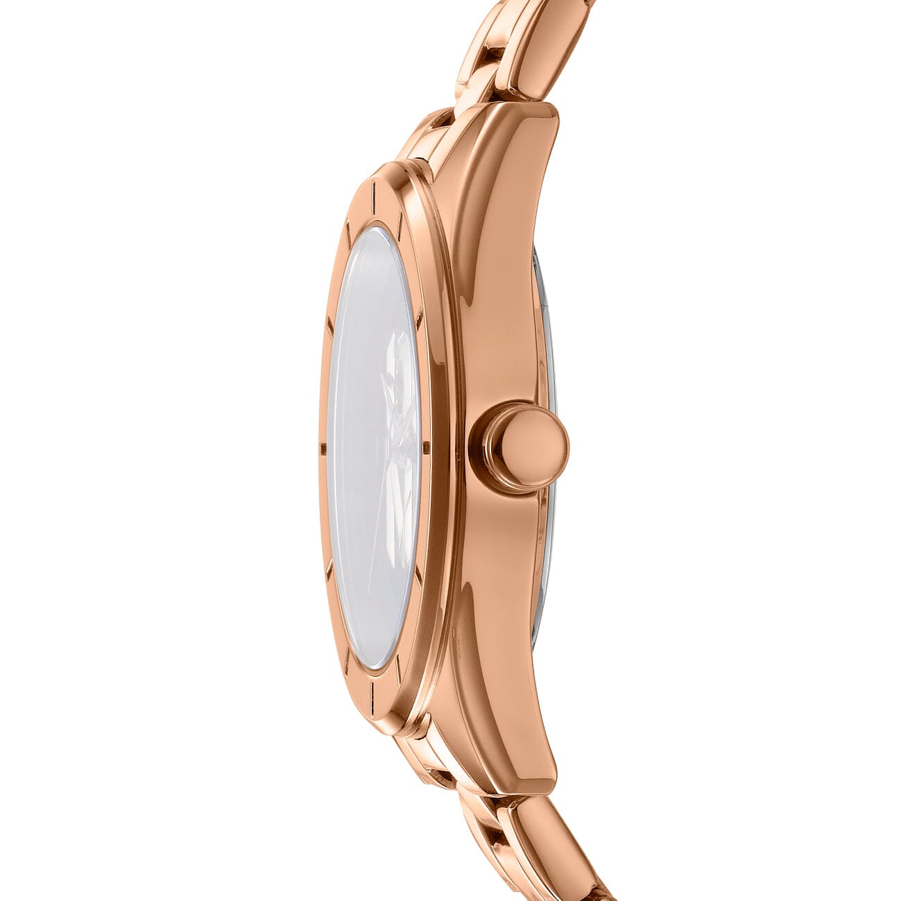DK1L016M0075 DKNY Logo Dark Blue Dial Stainless Steel Rose Gold Women's Watch 34mm Watches DKNY 