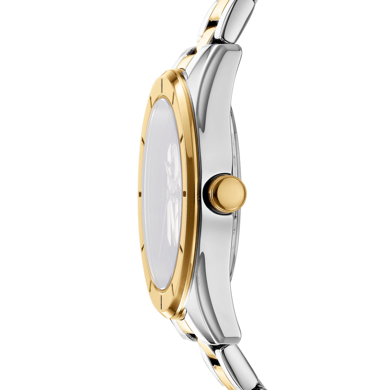 DK1L016M0095 DKNY Logo Dark Green Dial Two Tone Silver & Gold Women's Watch 34mm Watches DKNY 